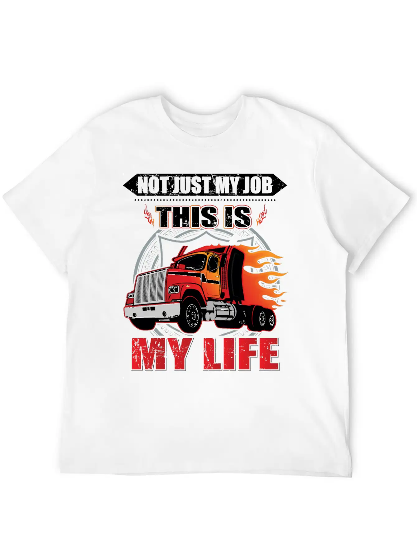 Trucker Truck Driver Truck Lover Farmer Lightweight Cotton T-Shirt – Daily Comfort Graphic Shirt