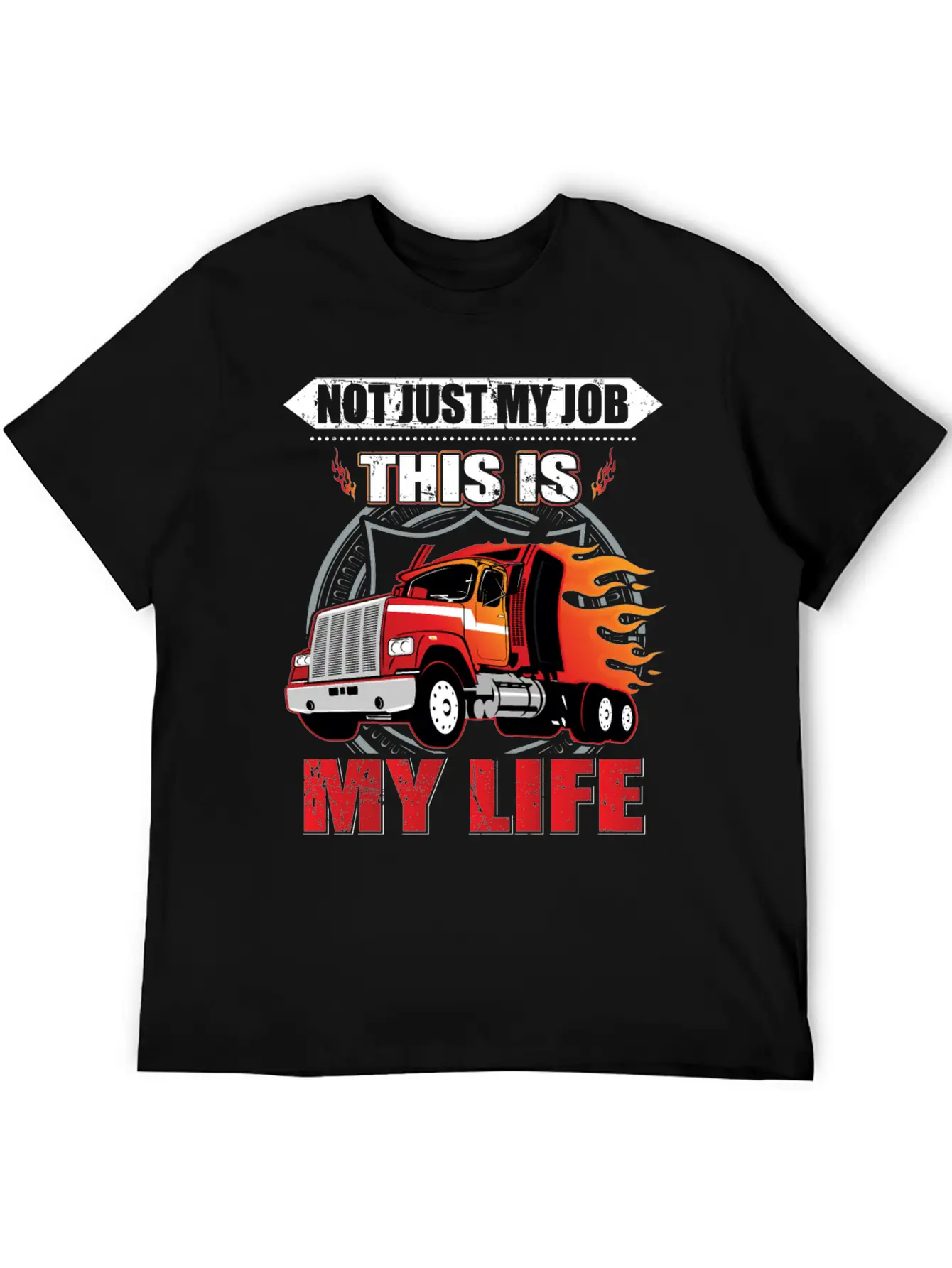 Trucker Truck Driver Truck Lover Farmer Lightweight Cotton T-Shirt – Daily Comfort Graphic Shirt