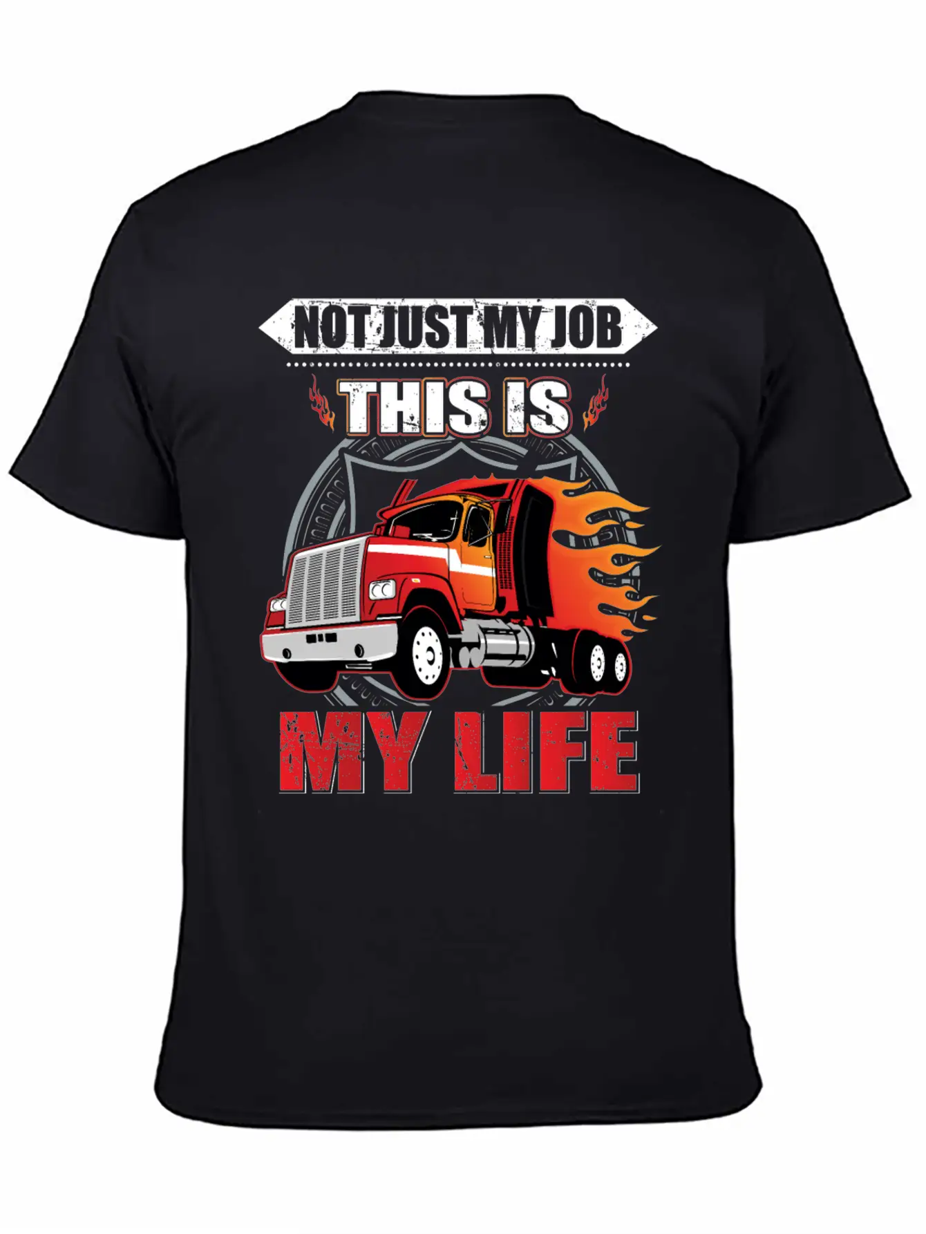 Trucker Truck Driver Truck Lover Farmer Lightweight Cotton T-Shirt – Daily Comfort Graphic Shirt