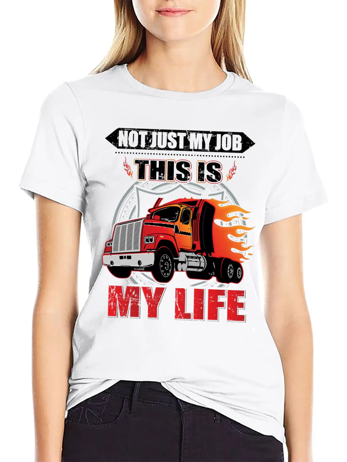 Trucker Truck Driver Truck Lover Farmer Lightweight Cotton T-Shirt – Daily Comfort Graphic Shirt