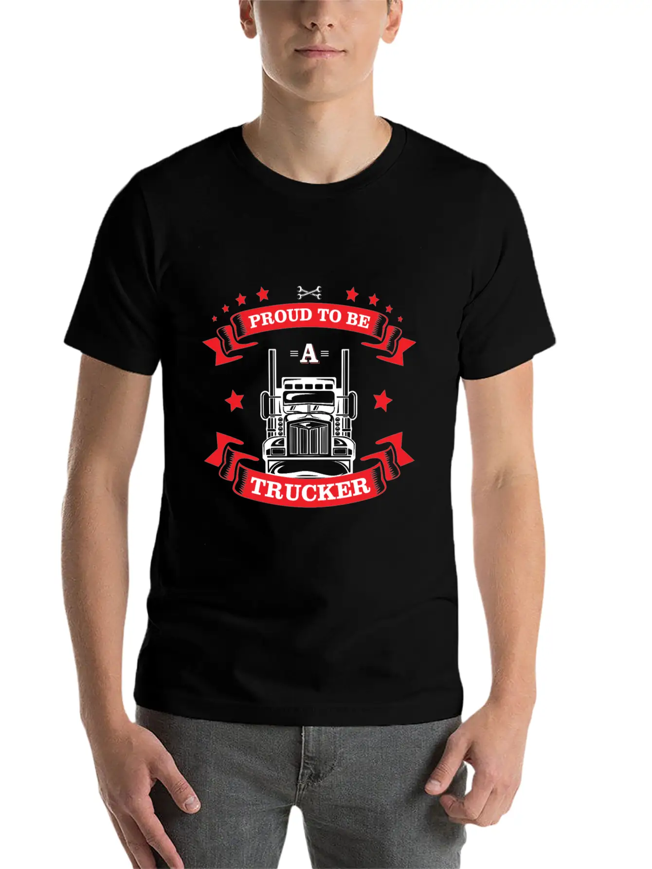 Truckers Truck Pride Gift Idea Lightweight Cotton T-Shirt – Daily Comfort Graphic Shirt
