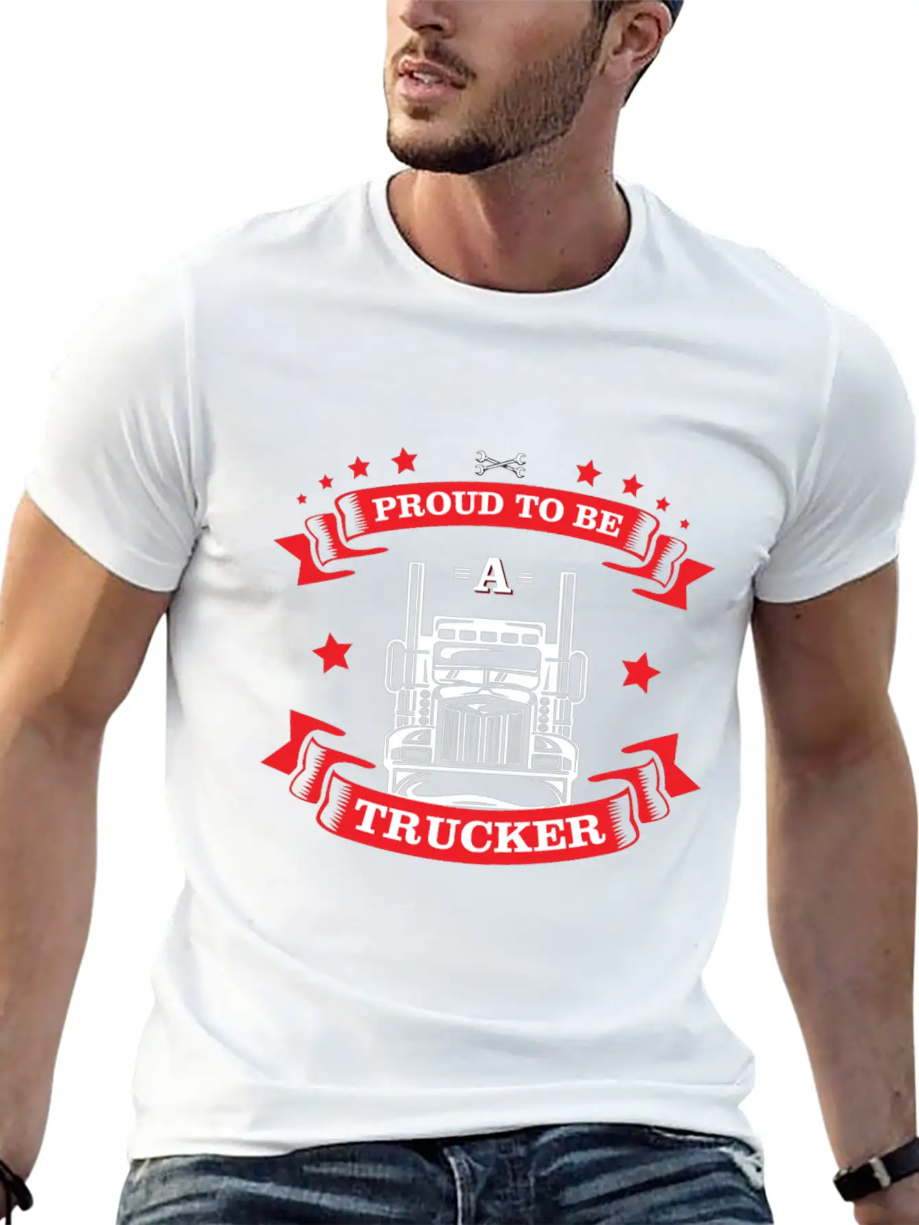 Truckers Truck Pride Gift Idea Lightweight Cotton T-Shirt – Daily Comfort Graphic Shirt