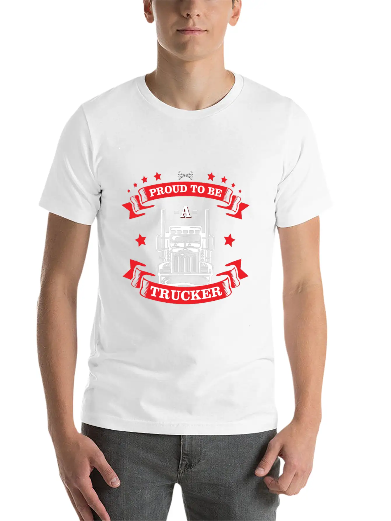 Truckers Truck Pride Gift Idea Lightweight Cotton T-Shirt – Daily Comfort Graphic Shirt