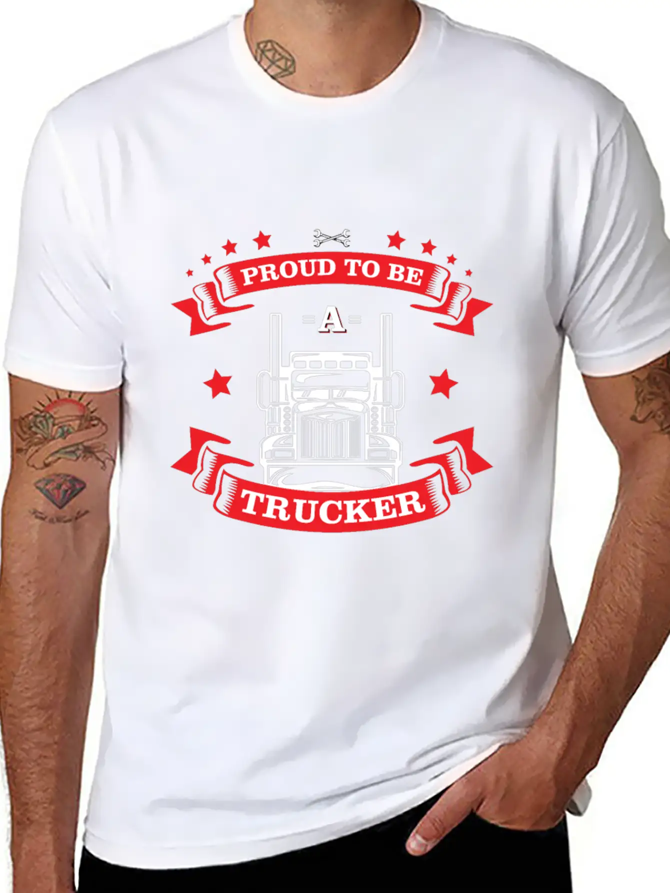 Truckers Truck Pride Gift Idea Lightweight Cotton T-Shirt – Daily Comfort Graphic Shirt