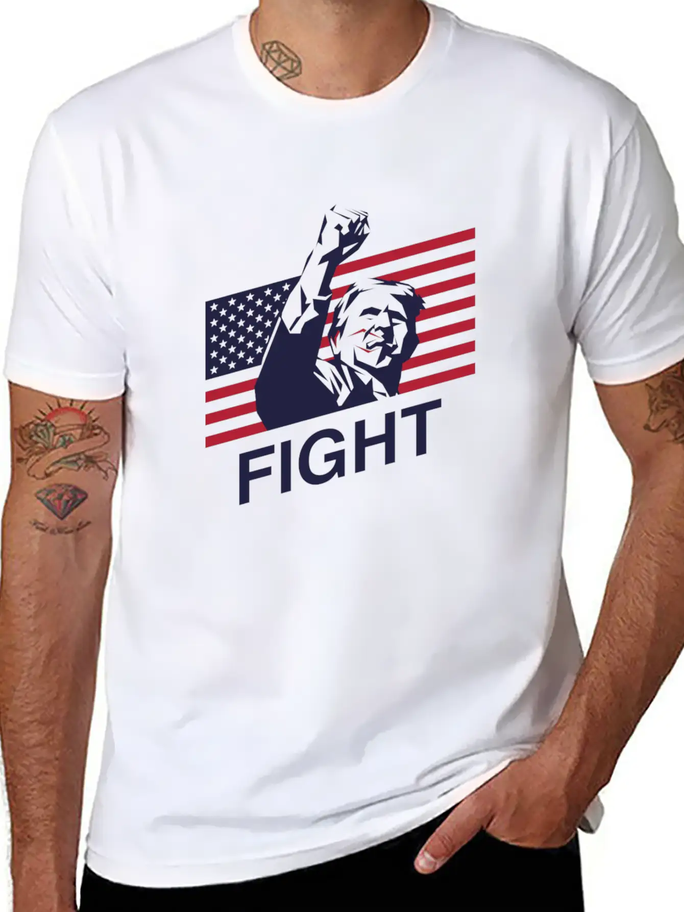 Trump: The Patriot's Fight Soft Cotton Short Sleeve Tee – Unisex Wardrobe Staple