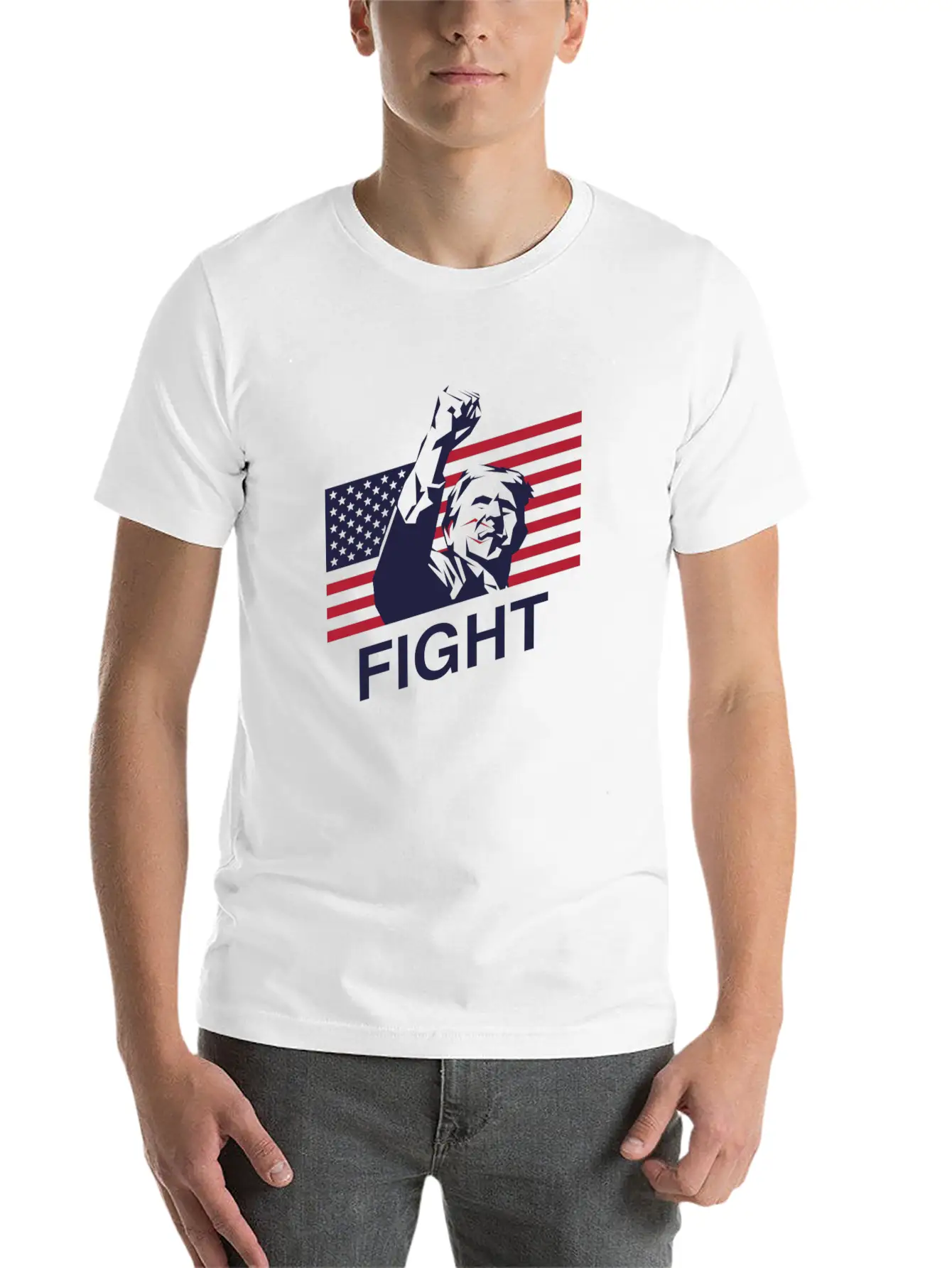 Trump: The Patriot's Fight Soft Cotton Short Sleeve Tee – Unisex Wardrobe Staple