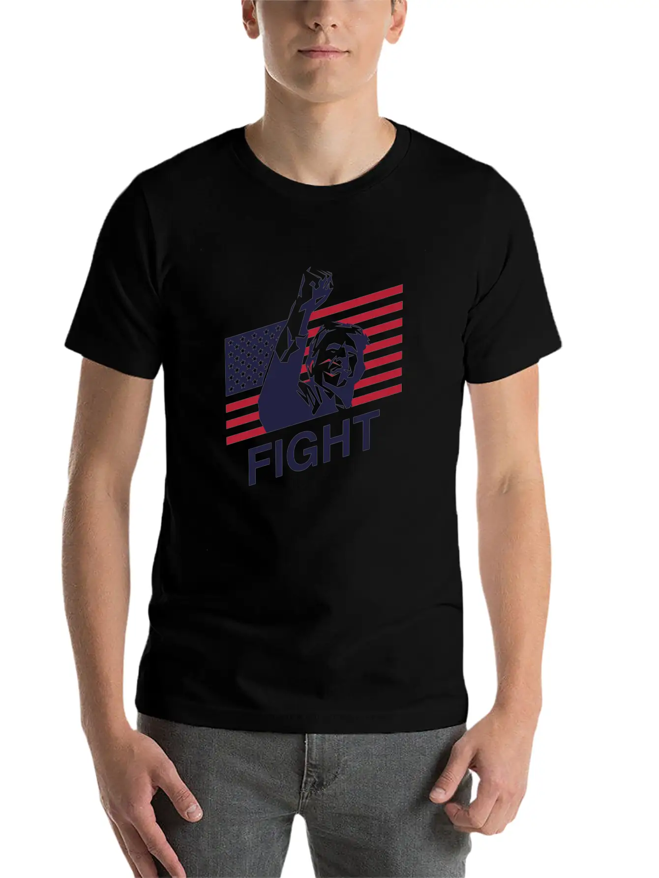 Trump: The Patriot's Fight Soft Cotton Short Sleeve Tee – Unisex Wardrobe Staple