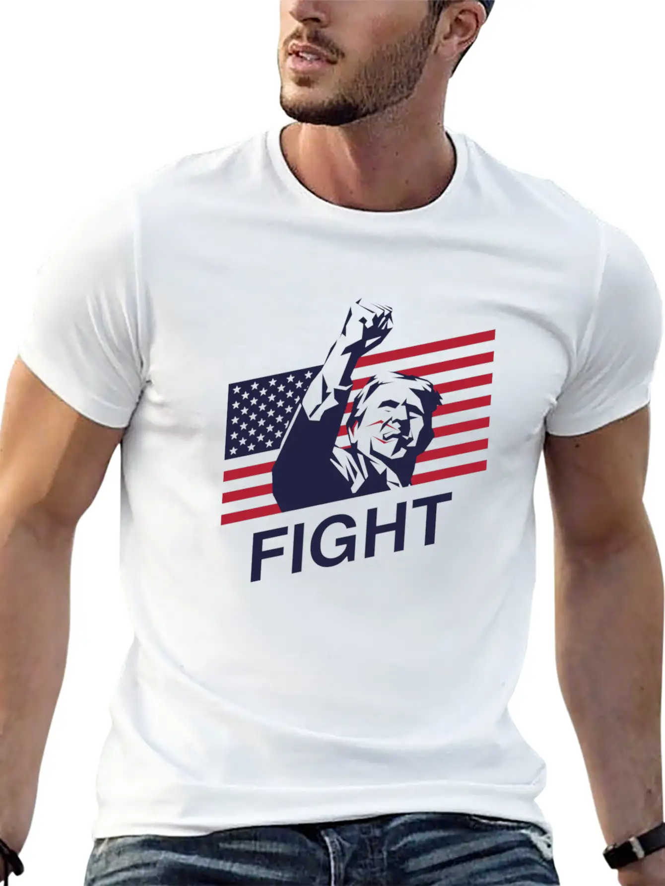 Trump: The Patriot's Fight Soft Cotton Short Sleeve Tee – Unisex Wardrobe Staple