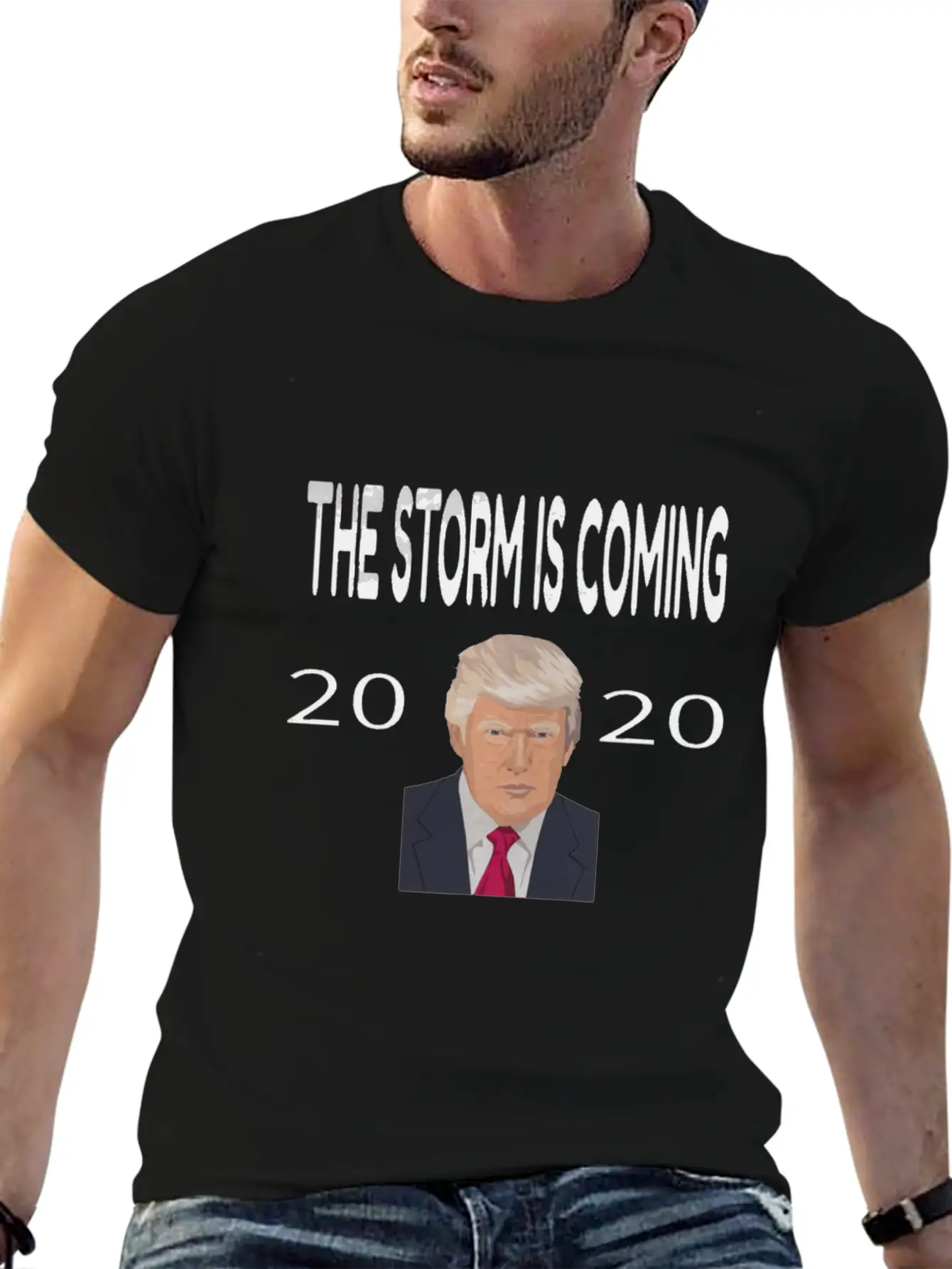 Trump The Storm Is Coming 2020 Essential Cotton Tee For Daily Outfits – Unisex Style
