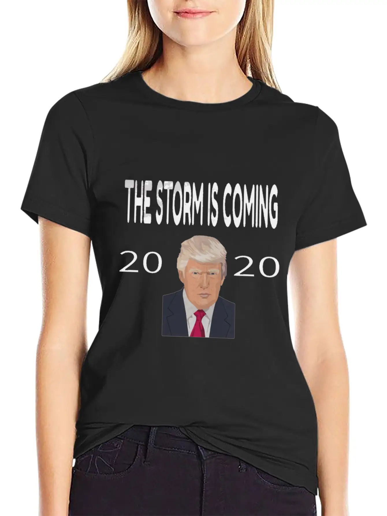 Trump The Storm Is Coming 2020 Essential Cotton Tee For Daily Outfits – Unisex Style