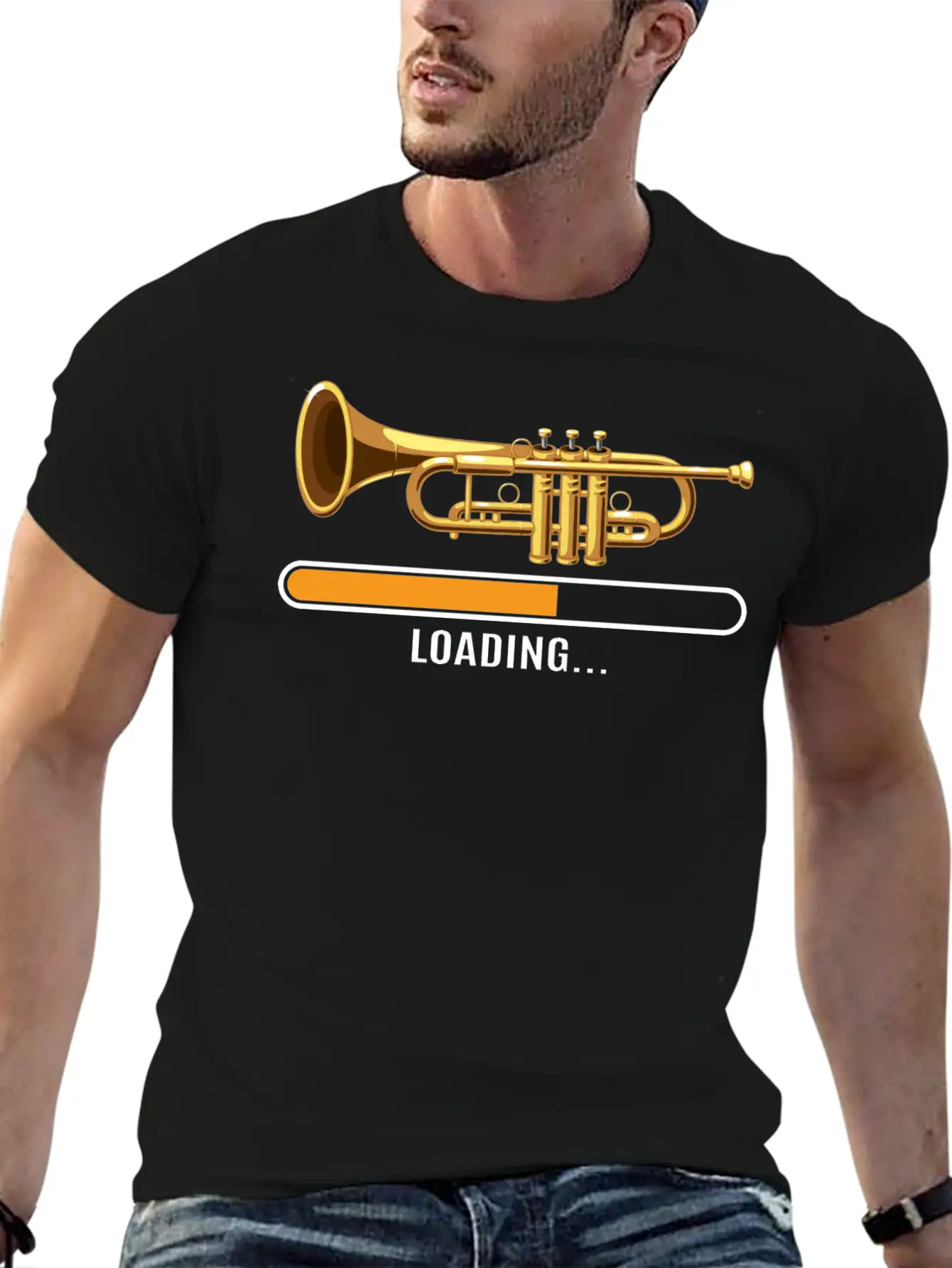 Trumpet Classic Fit Graphic Tee For Daily Comfort – Unisex Cotton Shirt