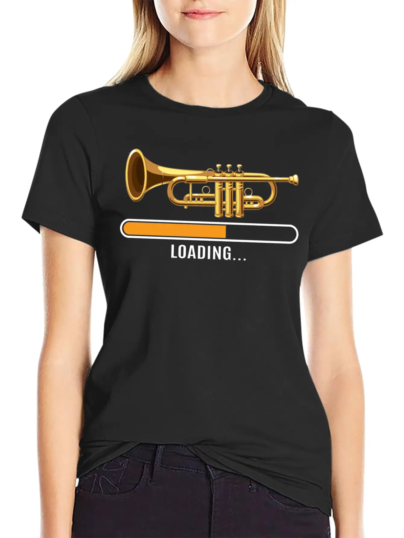 Trumpet Classic Fit Graphic Tee For Daily Comfort – Unisex Cotton Shirt