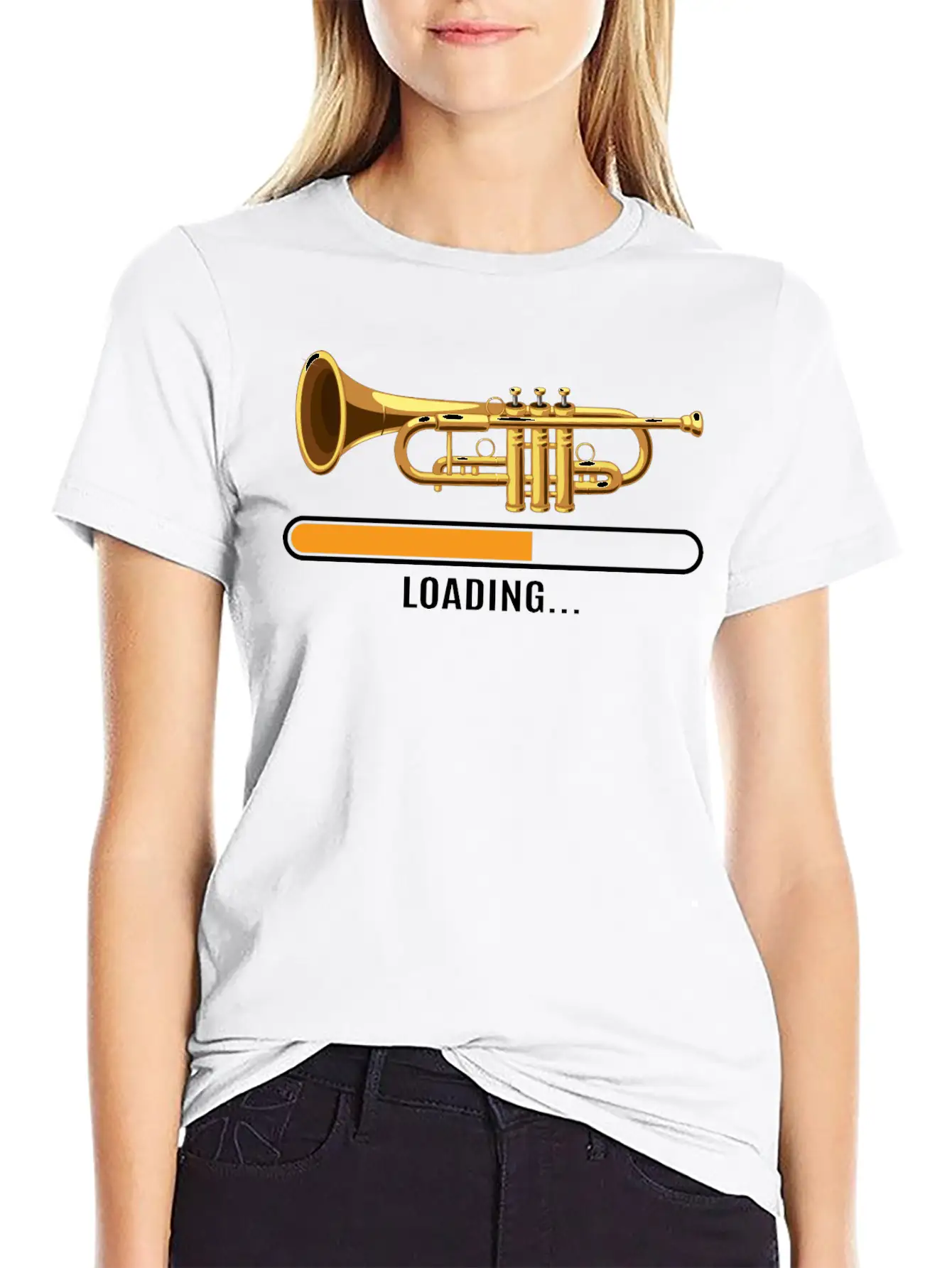 Trumpet Classic Fit Graphic Tee For Daily Comfort – Unisex Cotton Shirt