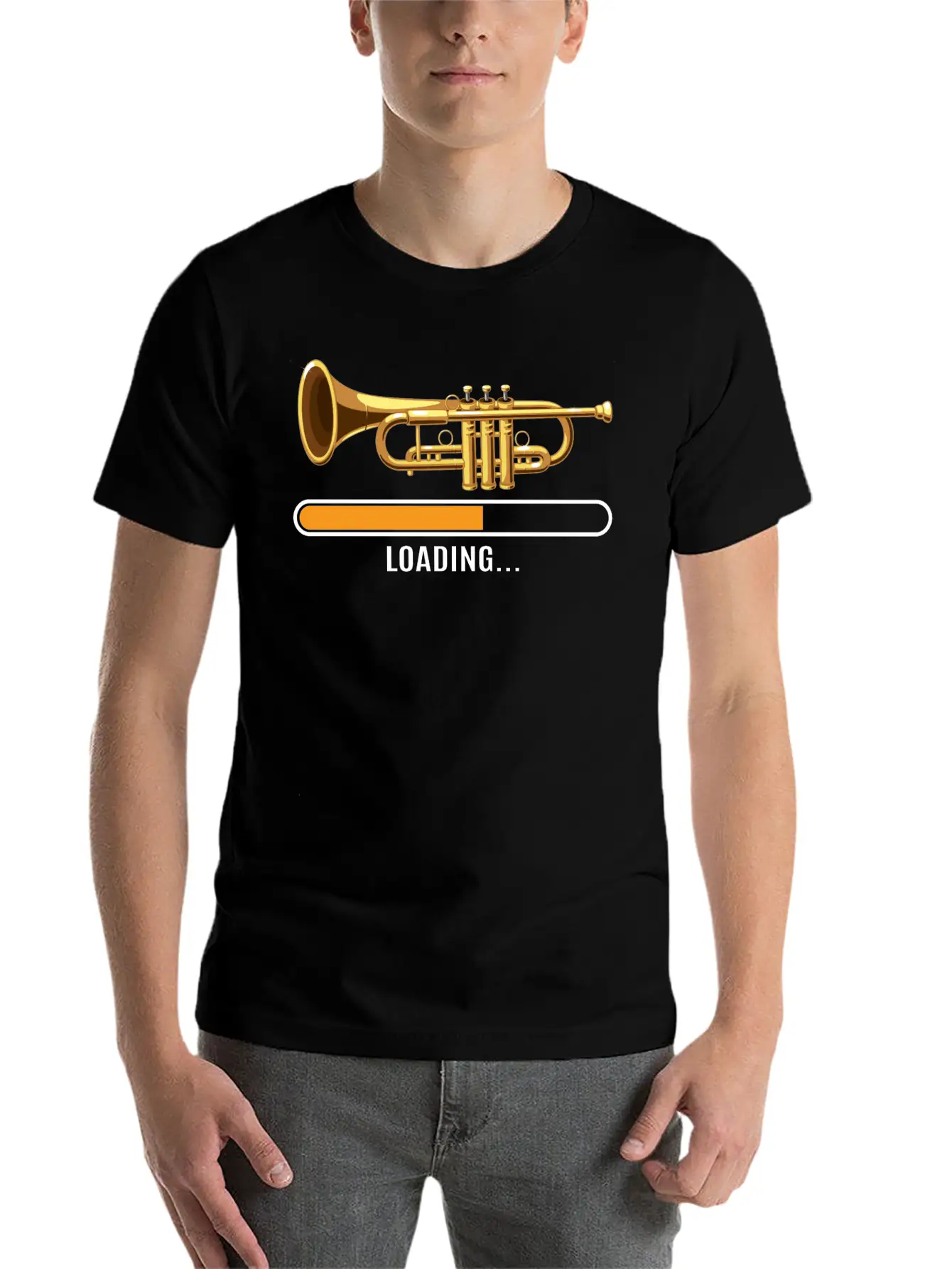 Trumpet Classic Fit Graphic Tee For Daily Comfort – Unisex Cotton Shirt