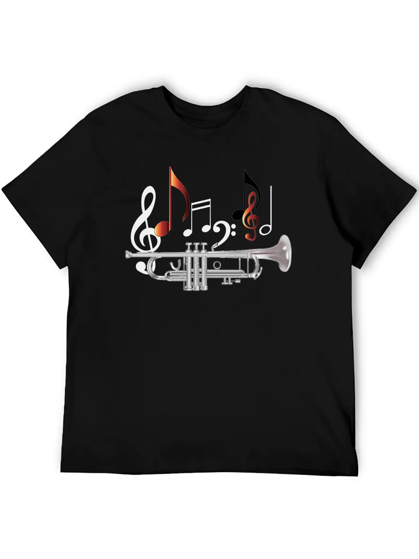 Trumpet Comfortable Minimalist Graphic Tee – Summer Style Essential