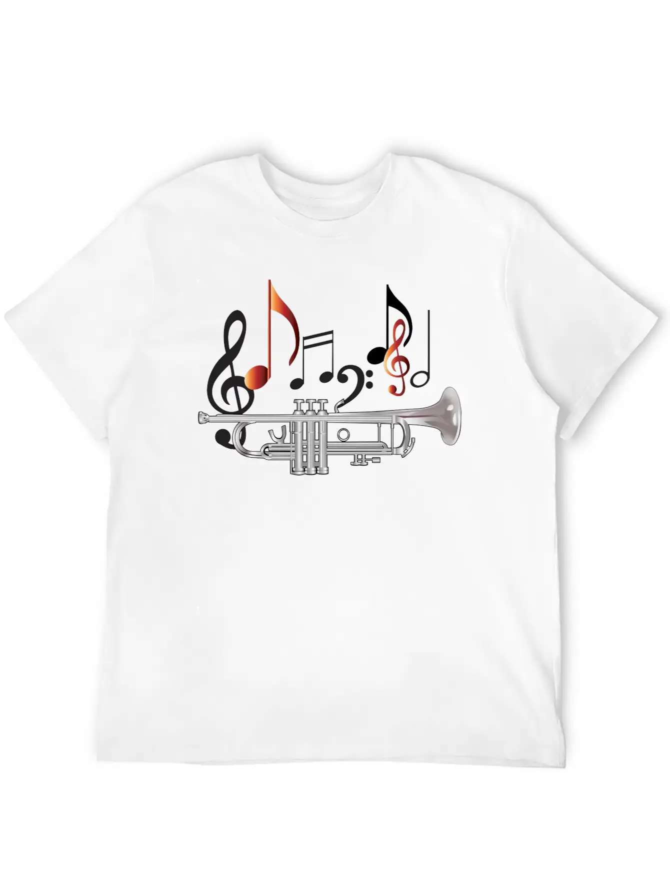 Trumpet Comfortable Minimalist Graphic Tee – Summer Style Essential