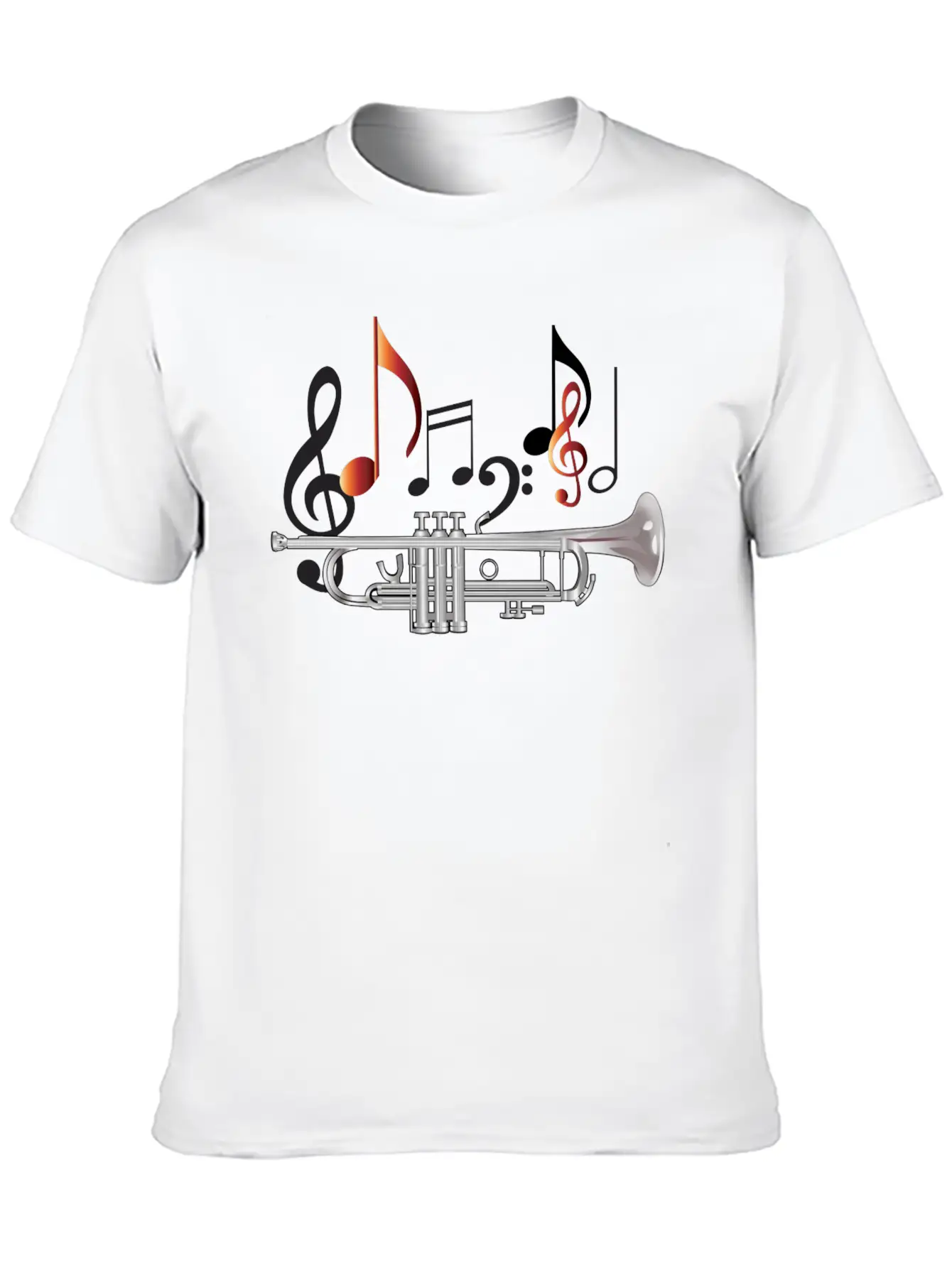 Trumpet Comfortable Minimalist Graphic Tee – Summer Style Essential