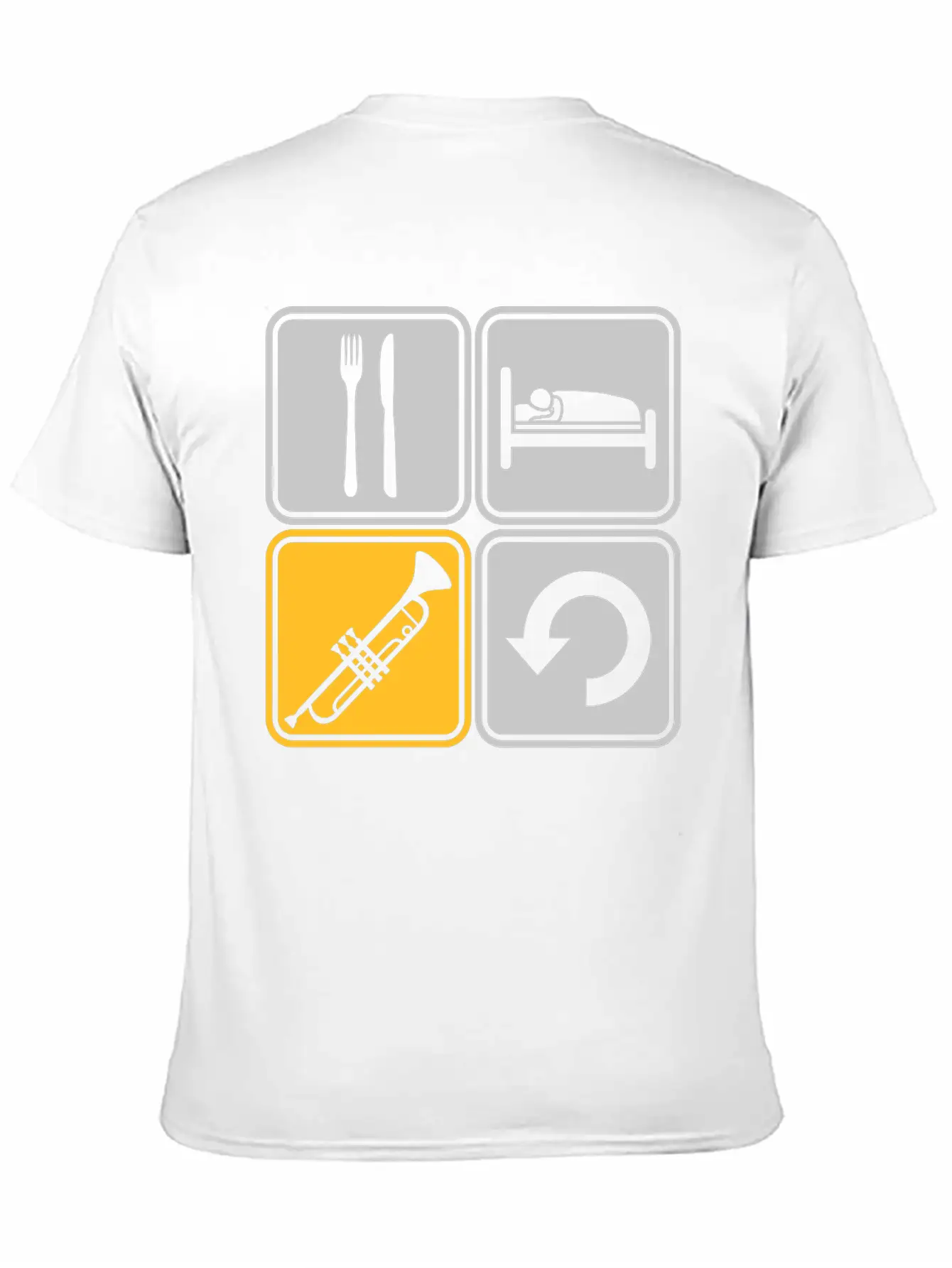 Trumpet Eat Sleep Soft Cotton Short Sleeve Tee – Unisex Wardrobe Staple