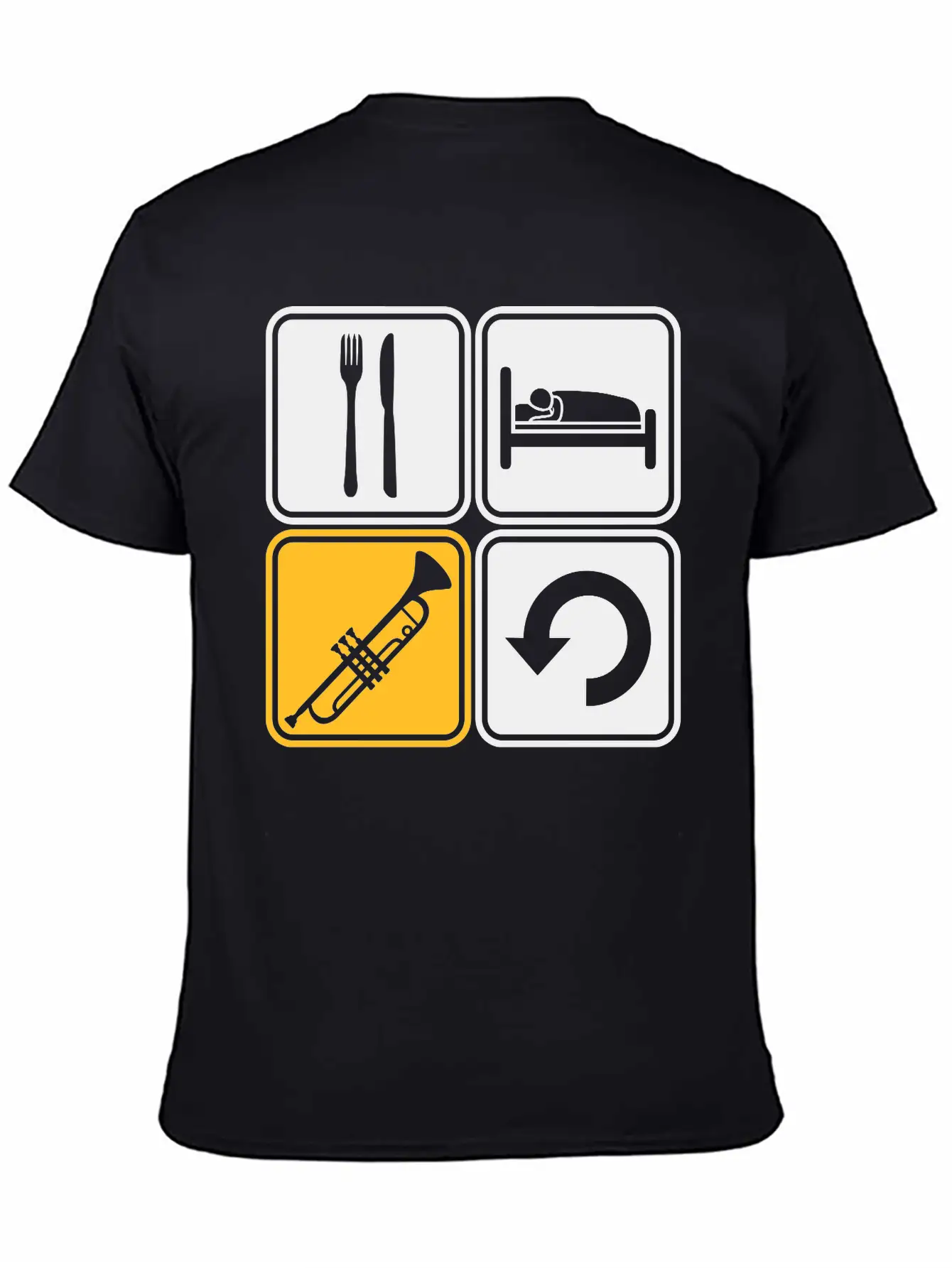 Trumpet Eat Sleep Soft Cotton Short Sleeve Tee – Unisex Wardrobe Staple