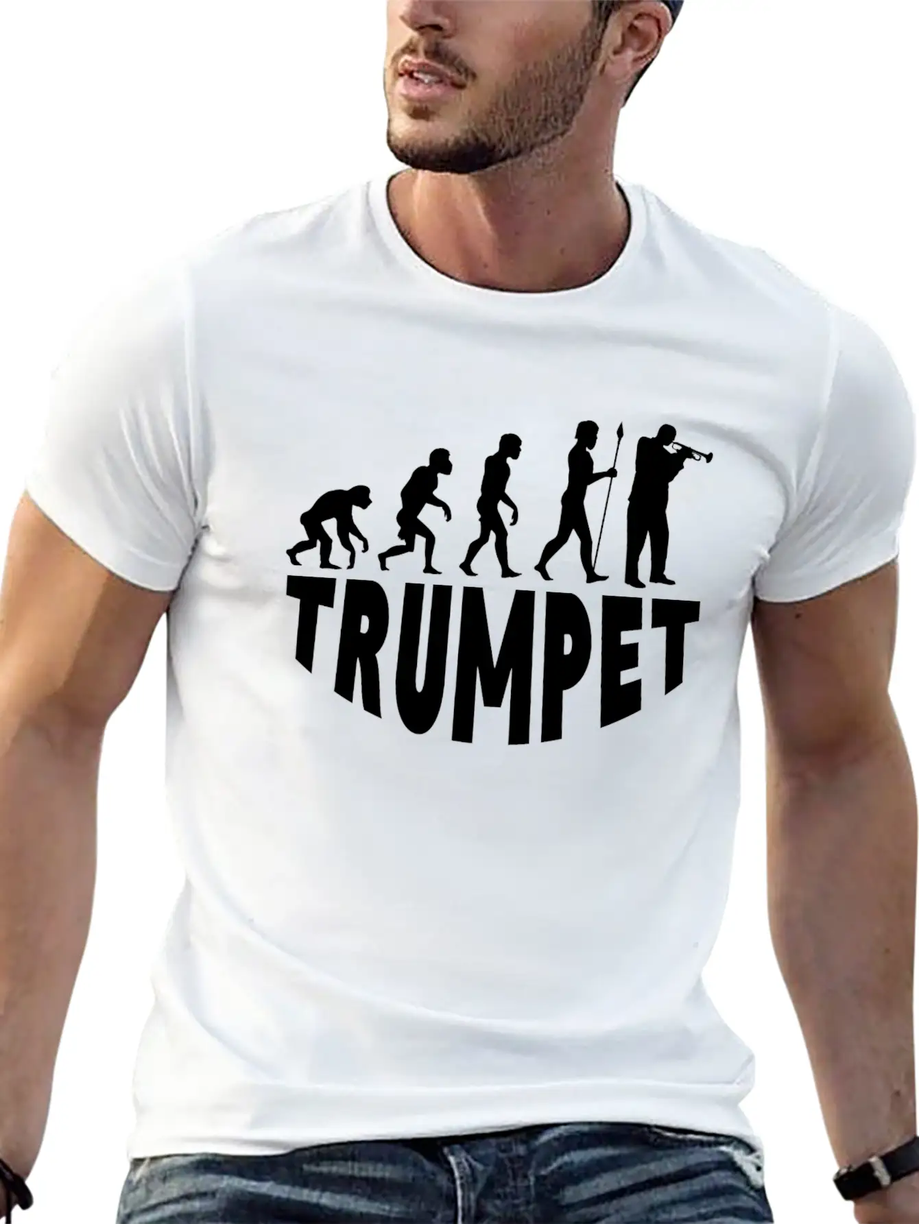 Trumpet Evolution Soft Cotton Short Sleeve Tee – Unisex Wardrobe Staple