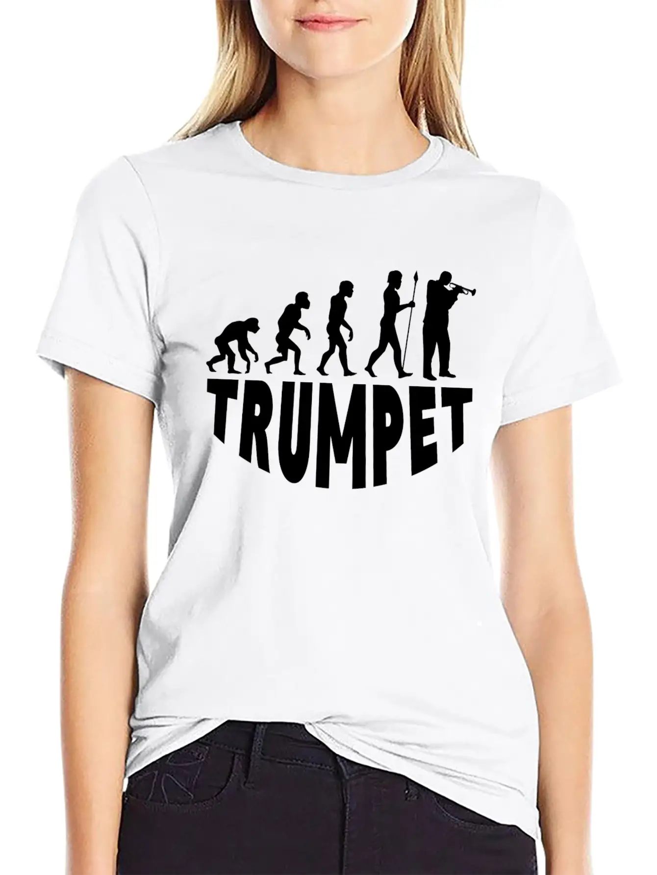 Trumpet Evolution Soft Cotton Short Sleeve Tee – Unisex Wardrobe Staple