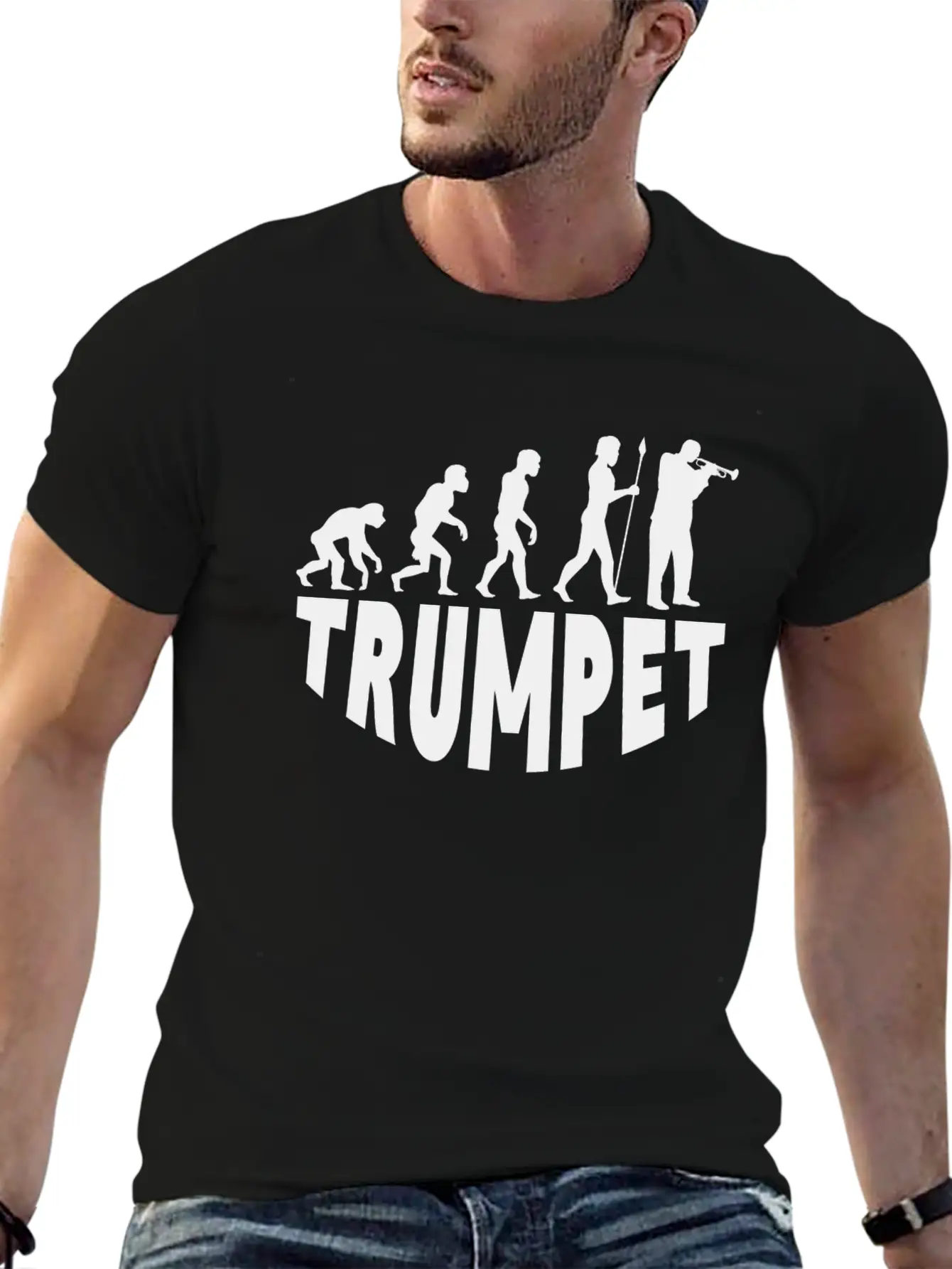 Trumpet Evolution Soft Cotton Short Sleeve Tee – Unisex Wardrobe Staple