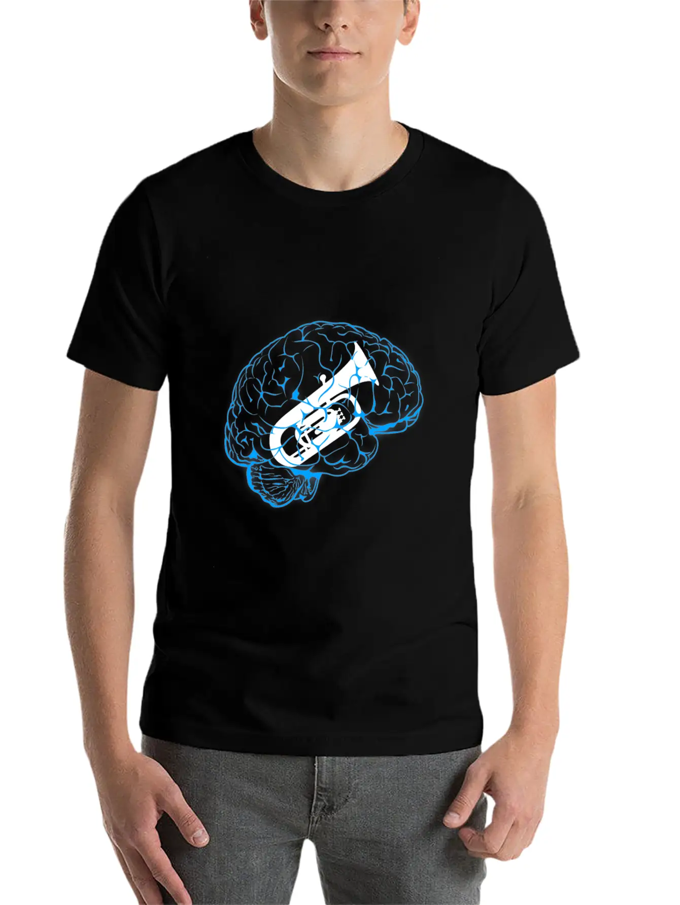 Trumpet In The Brain Soft Cotton Short Sleeve Tee – Unisex Wardrobe Staple