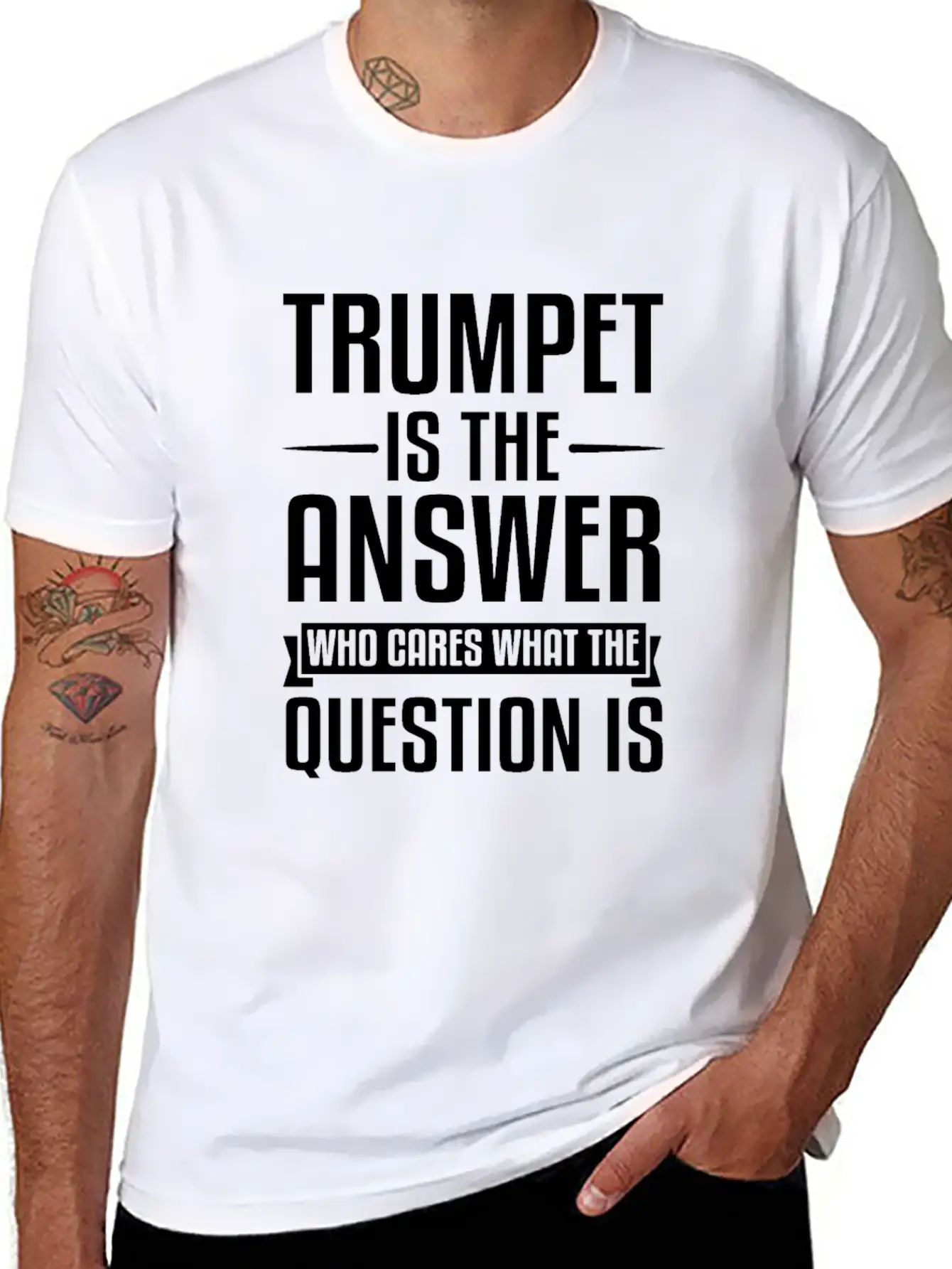 Trumpet Is The Answer Unisex Casual T-Shirt – Clean Design For Daily Comfort