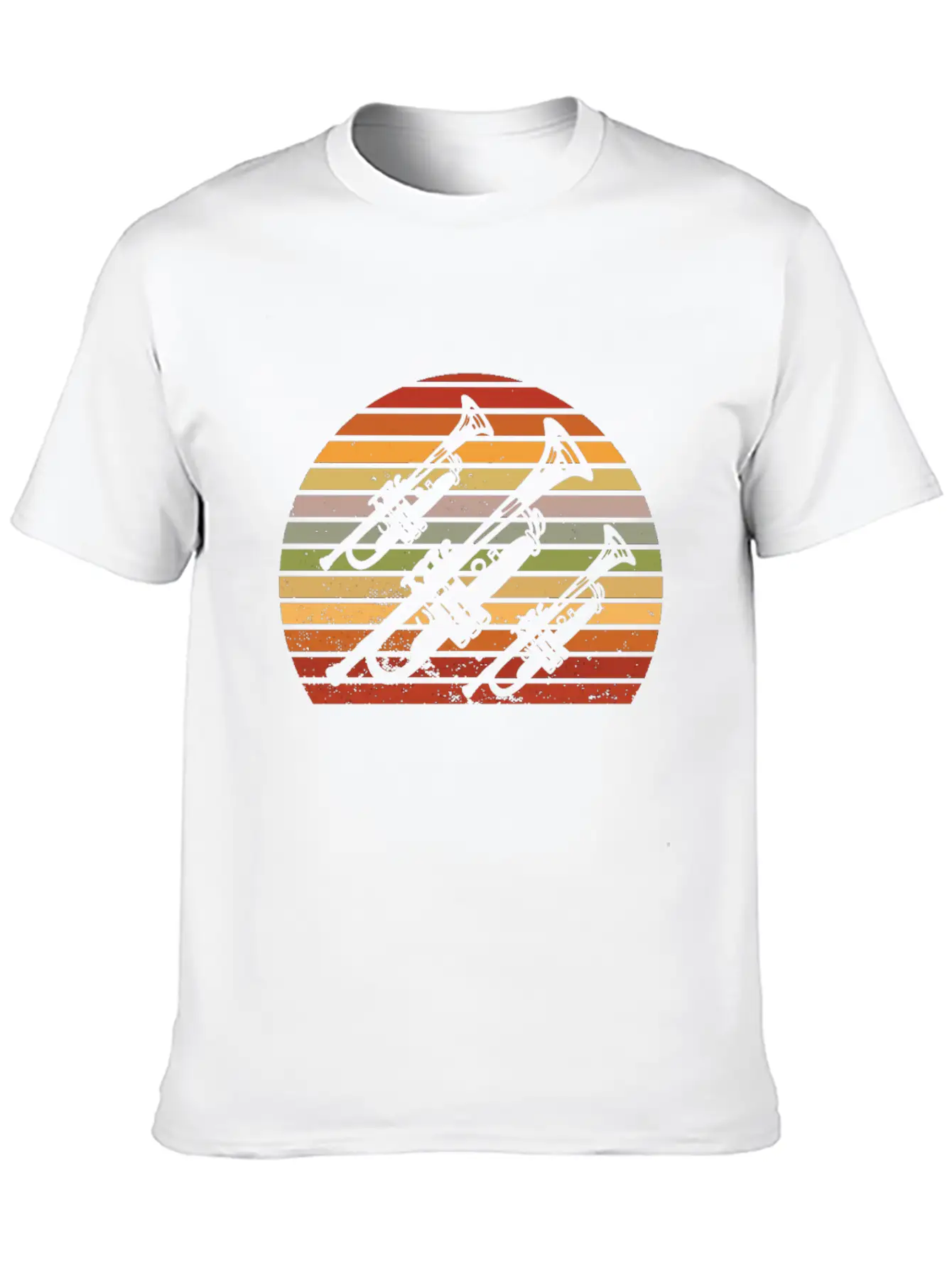 Trumpet Jazz Music Marching Vintage Lightweight Cotton T-Shirt – Daily Comfort Graphic Shirt
