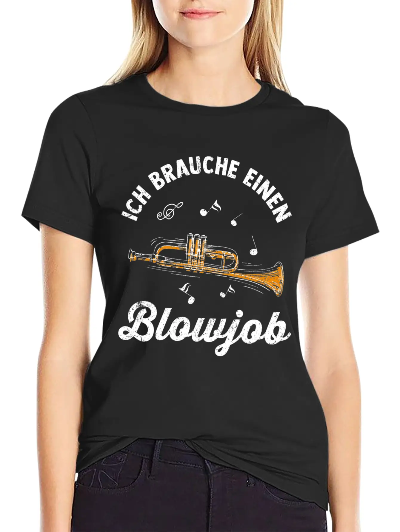 Trumpet Lightweight Cotton T-Shirt – Daily Comfort Graphic Shirt