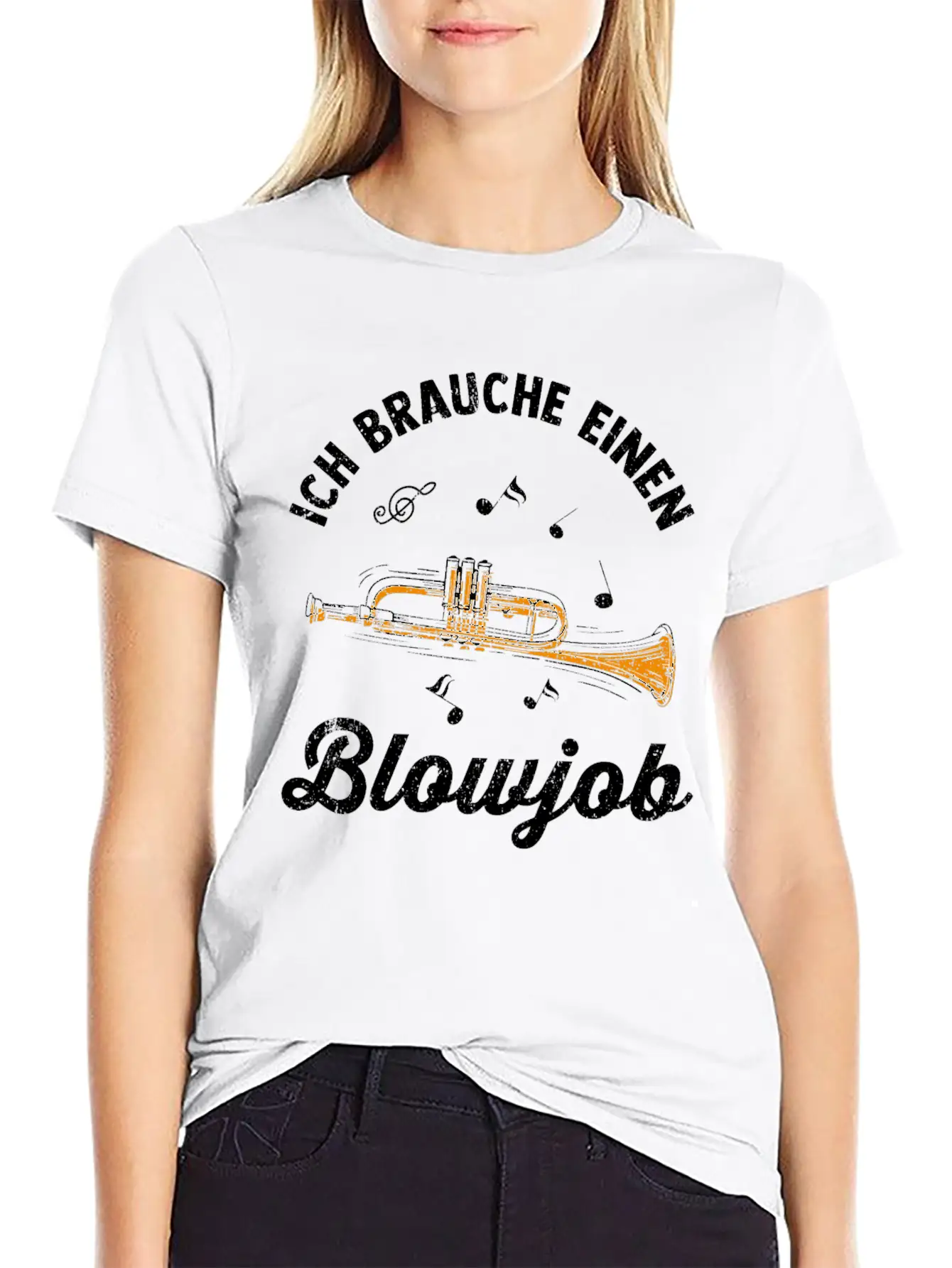 Trumpet Lightweight Cotton T-Shirt – Daily Comfort Graphic Shirt