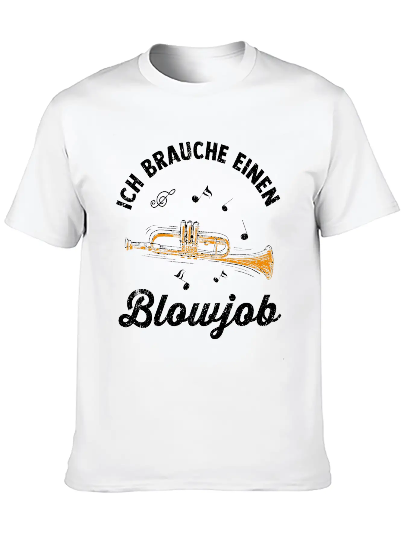 Trumpet Lightweight Cotton T-Shirt – Daily Comfort Graphic Shirt