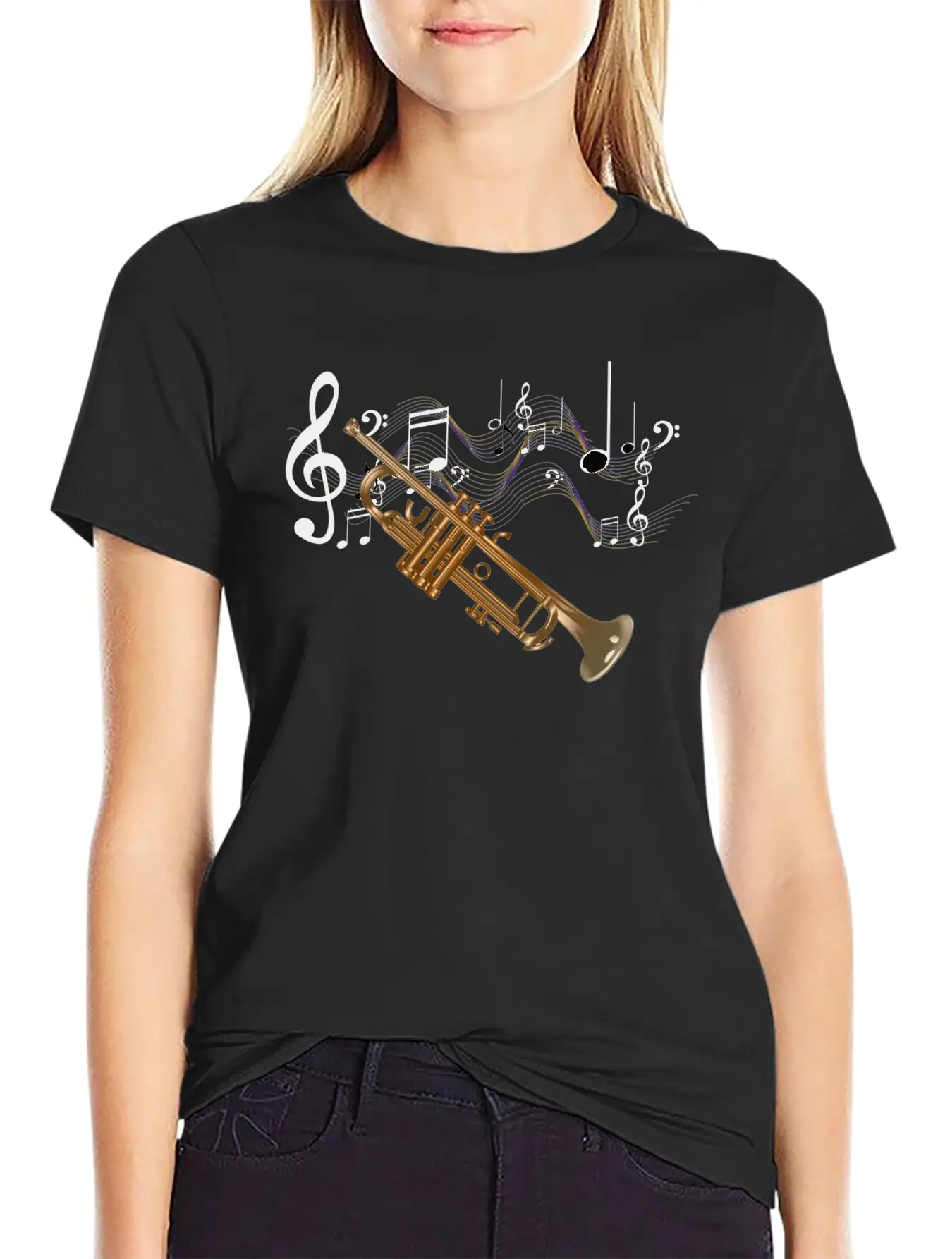 Trumpet Modern Fit Casual T-Shirt ��� Clean And Versatile Design