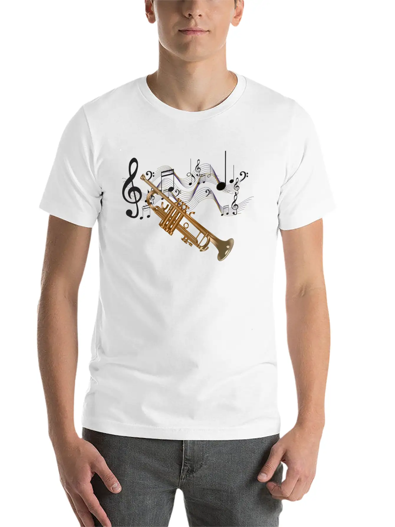 Trumpet Modern Fit Casual T-Shirt ��� Clean And Versatile Design