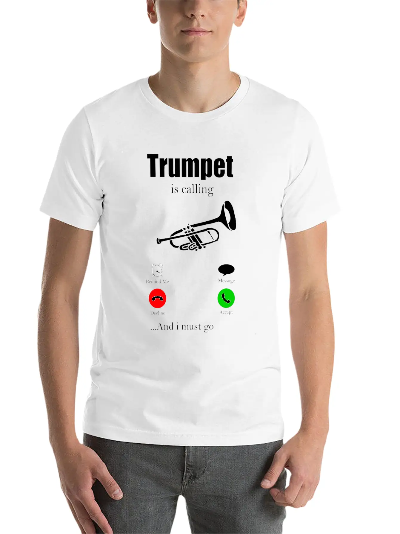 Trumpet Orchestra Gift For Musician Instrument Soft Cotton Short Sleeve Tee – Unisex Wardrobe Staple