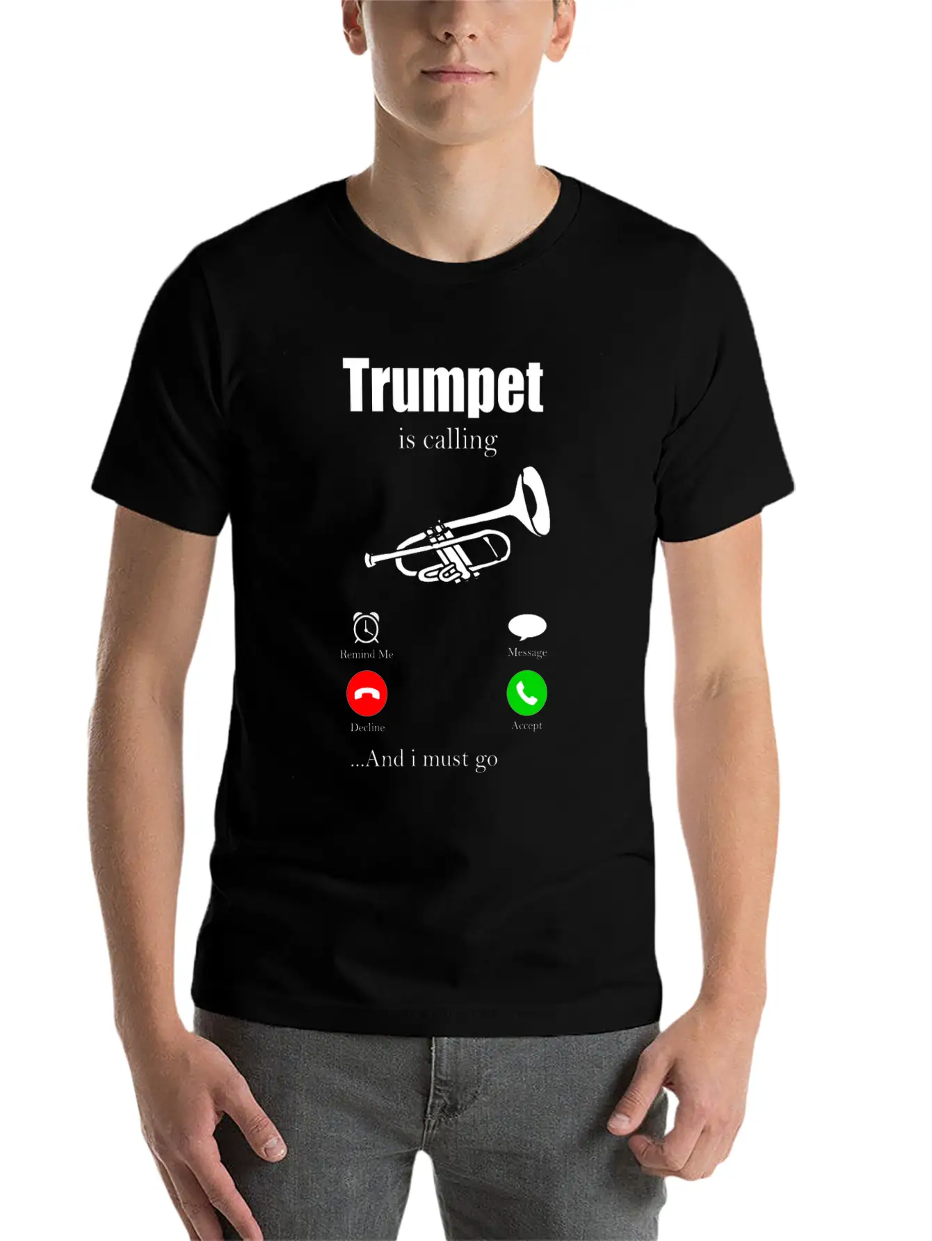 Trumpet Orchestra Gift For Musician Instrument Soft Cotton Short Sleeve Tee – Unisex Wardrobe Staple