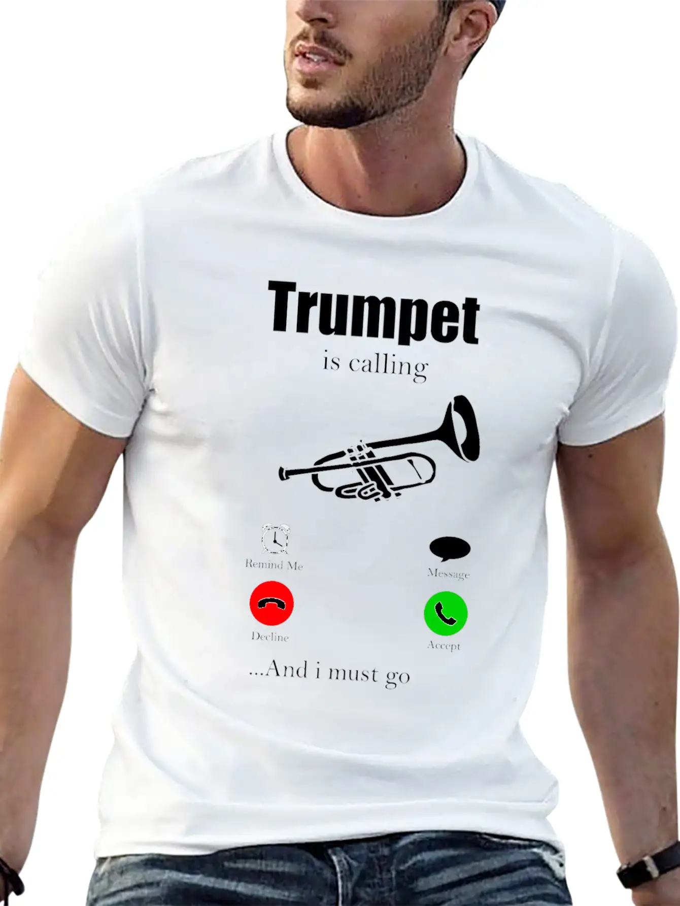 Trumpet Orchestra Gift For Musician Instrument Soft Cotton Short Sleeve Tee – Unisex Wardrobe Staple