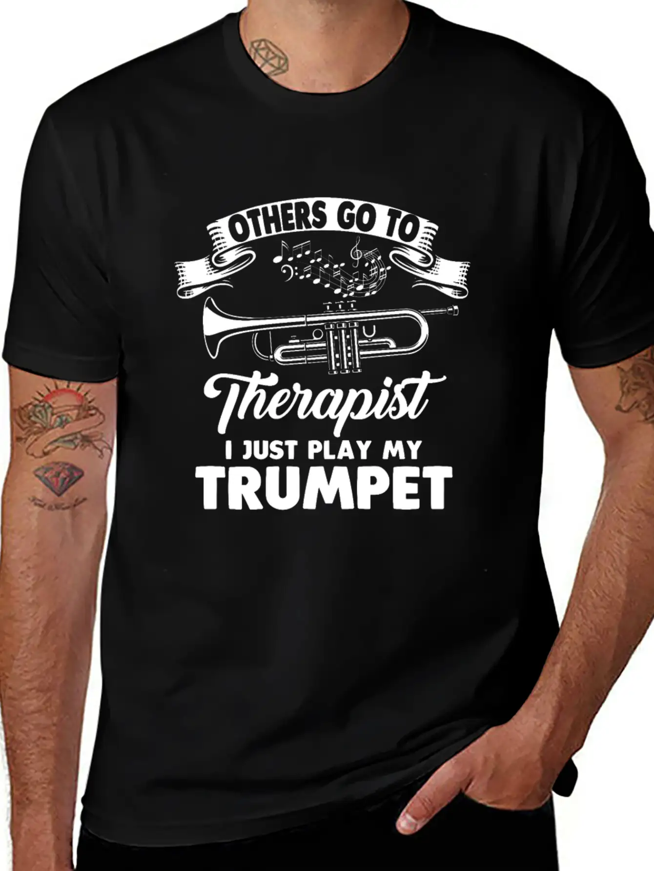 Trumpet Trumpet Player Trumpeter Music Club Modern Fit Casual T-Shirt ��� Clean And Versatile Design