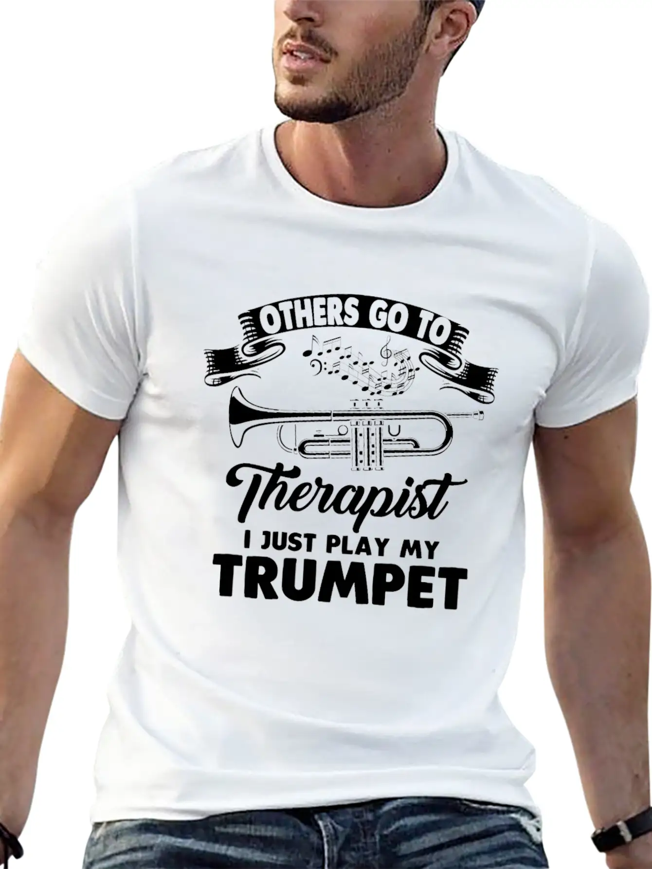 Trumpet Trumpet Player Trumpeter Music Club Modern Fit Casual T-Shirt ��� Clean And Versatile Design