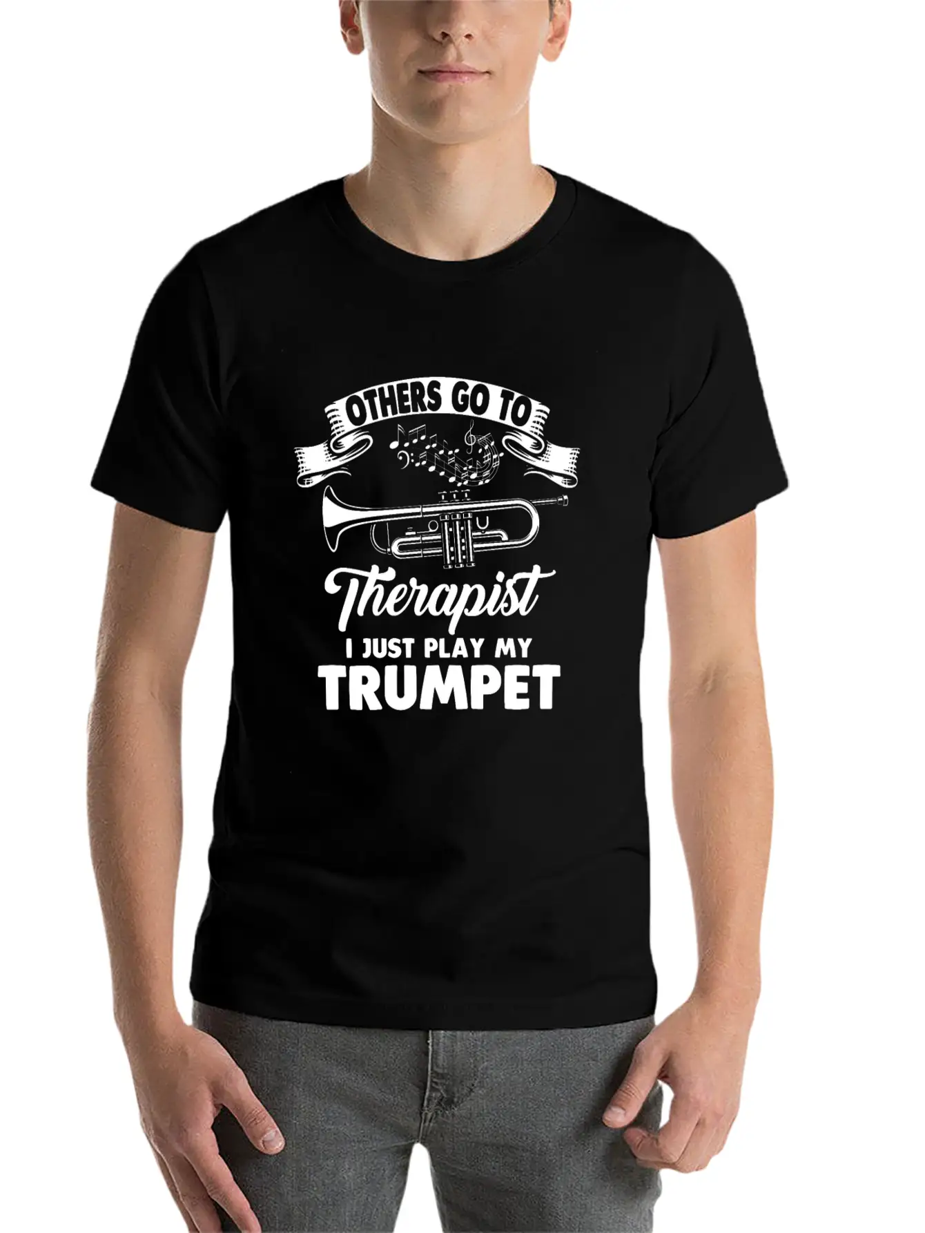 Trumpet Trumpet Player Trumpeter Music Club Modern Fit Casual T-Shirt ��� Clean And Versatile Design