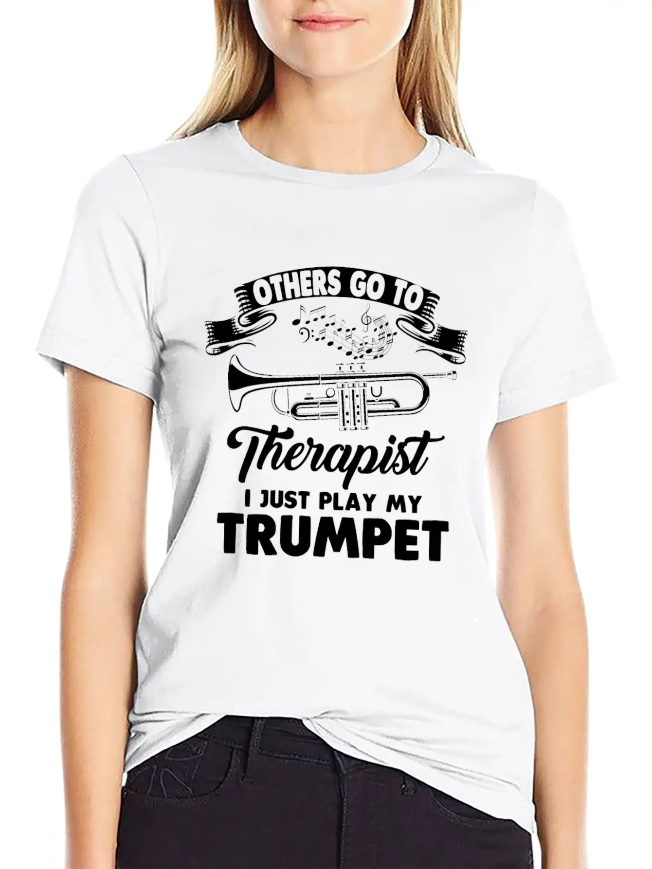 Trumpet Trumpet Player Trumpeter Music Club Modern Fit Casual T-Shirt ��� Clean And Versatile Design