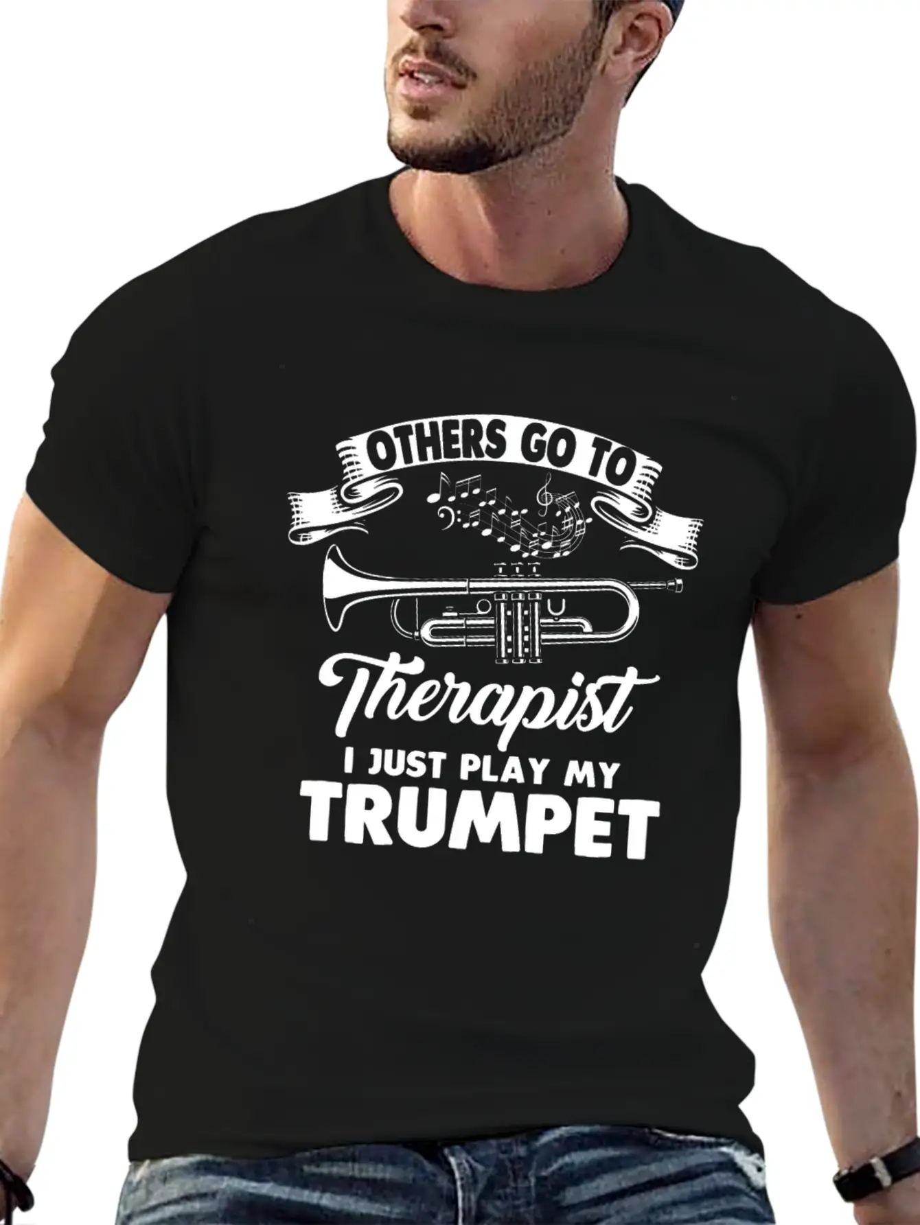 Trumpet Trumpet Player Trumpeter Music Club Modern Fit Casual T-Shirt ��� Clean And Versatile Design