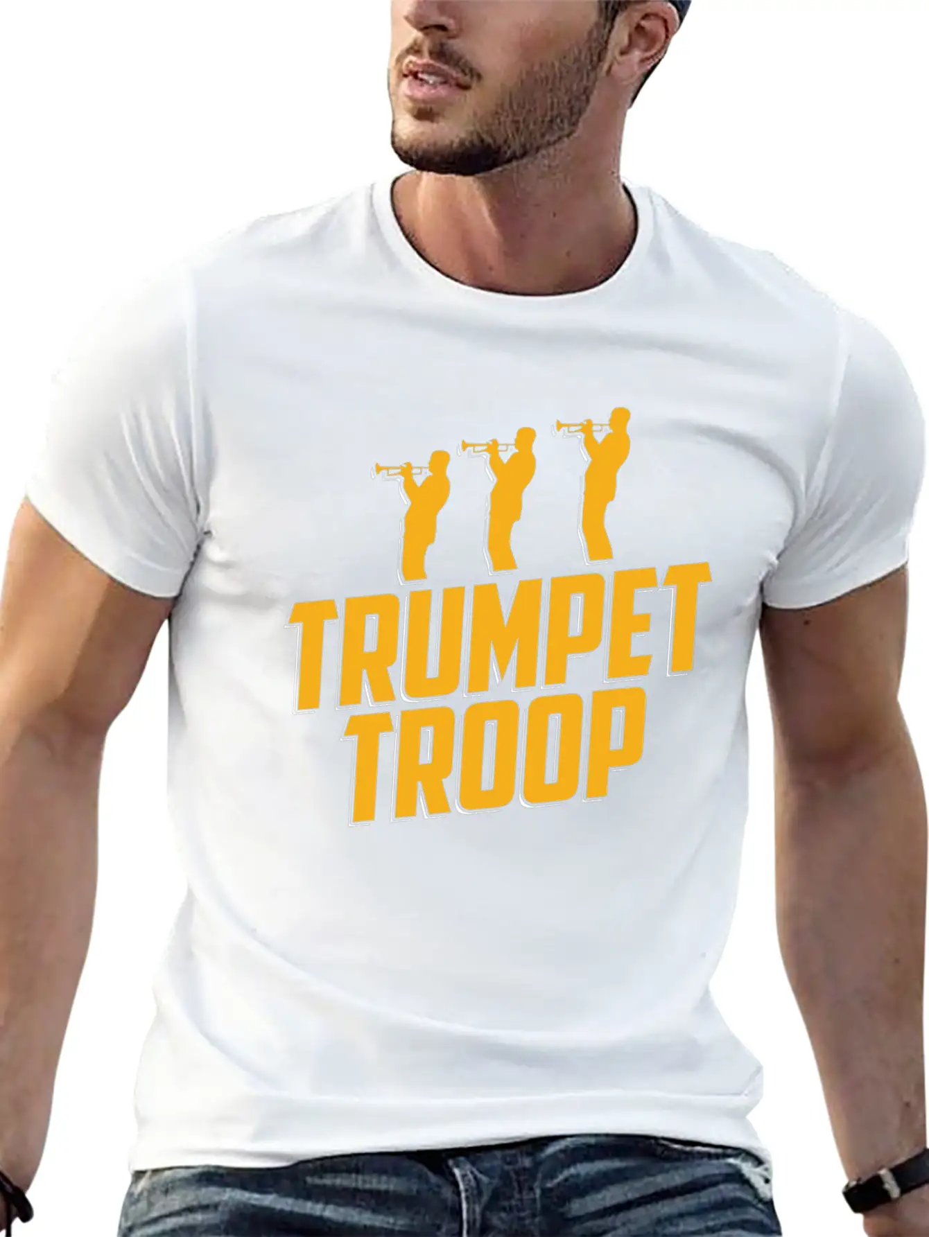 Trumpet Trumpeter Jazz Music Marching Band Basic Graphic T-Shirt – Daily Comfort In Soft Cotton