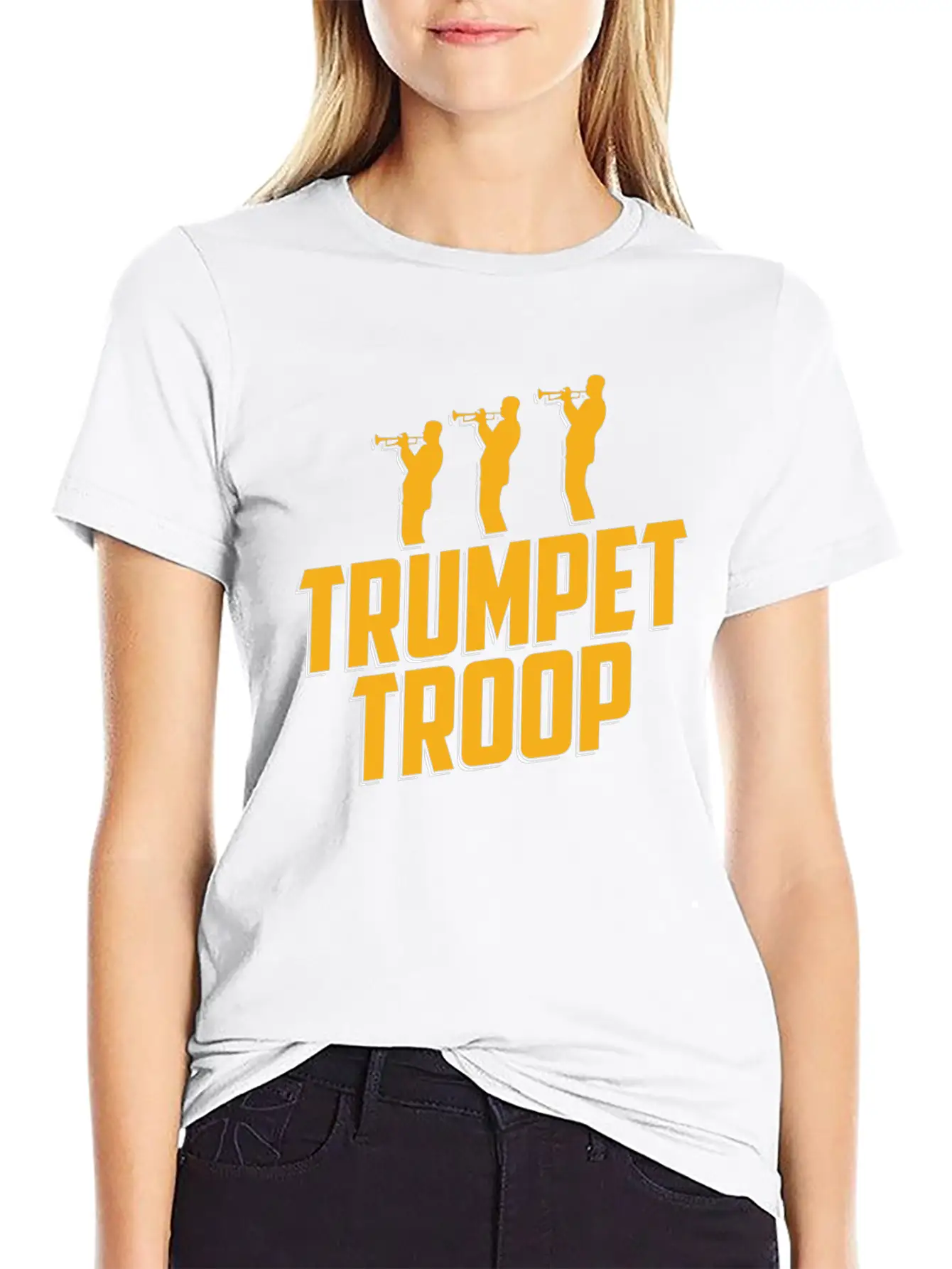 Trumpet Trumpeter Jazz Music Marching Band Basic Graphic T-Shirt – Daily Comfort In Soft Cotton