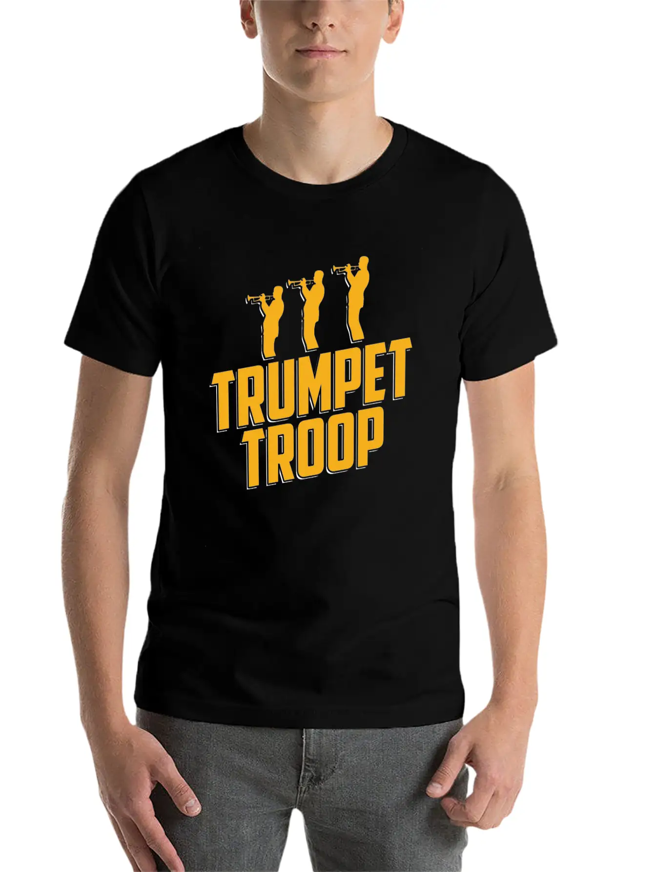Trumpet Trumpeter Jazz Music Marching Band Basic Graphic T-Shirt – Daily Comfort In Soft Cotton