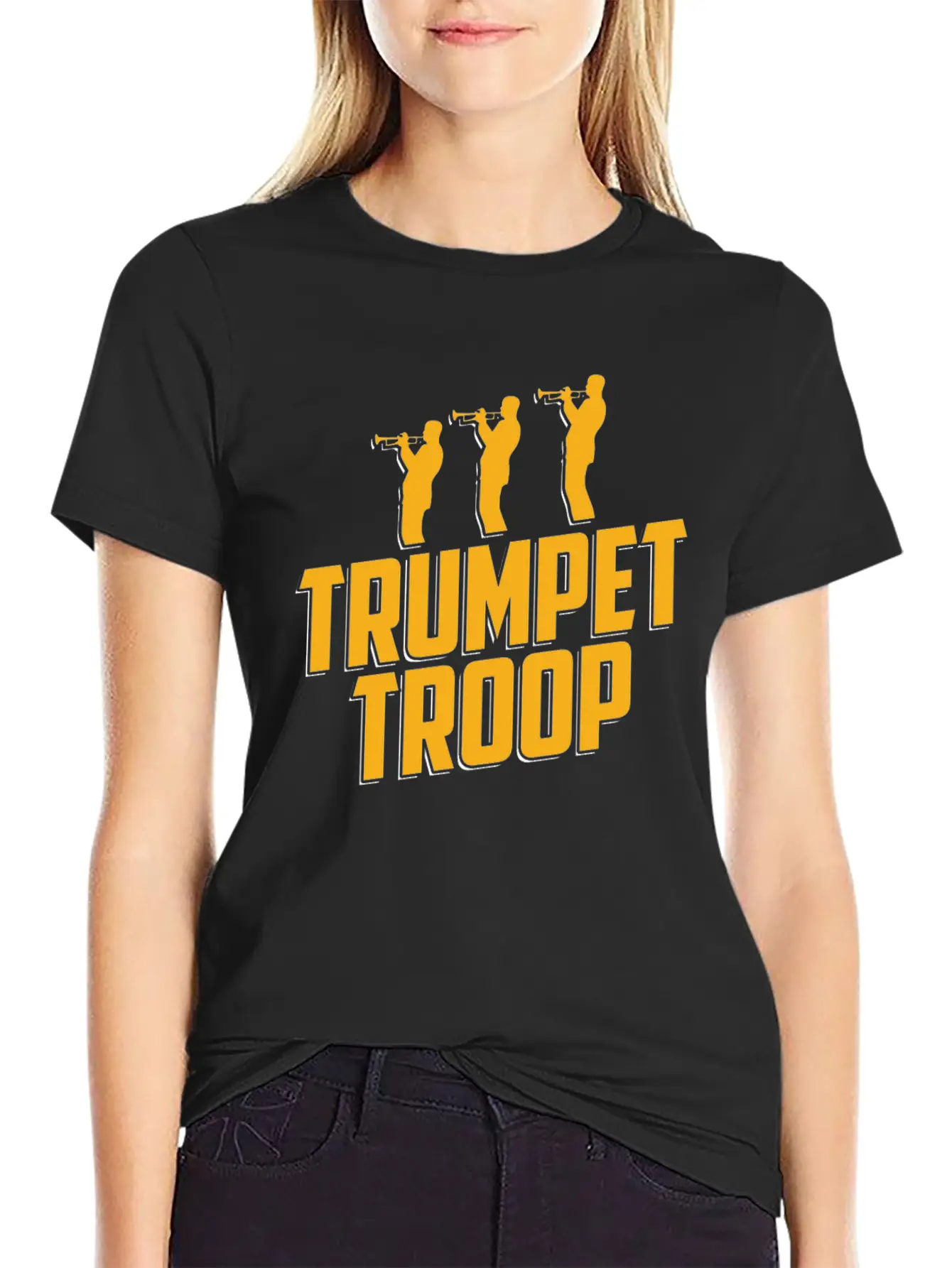 Trumpet Trumpeter Jazz Music Marching Band Basic Graphic T-Shirt – Daily Comfort In Soft Cotton