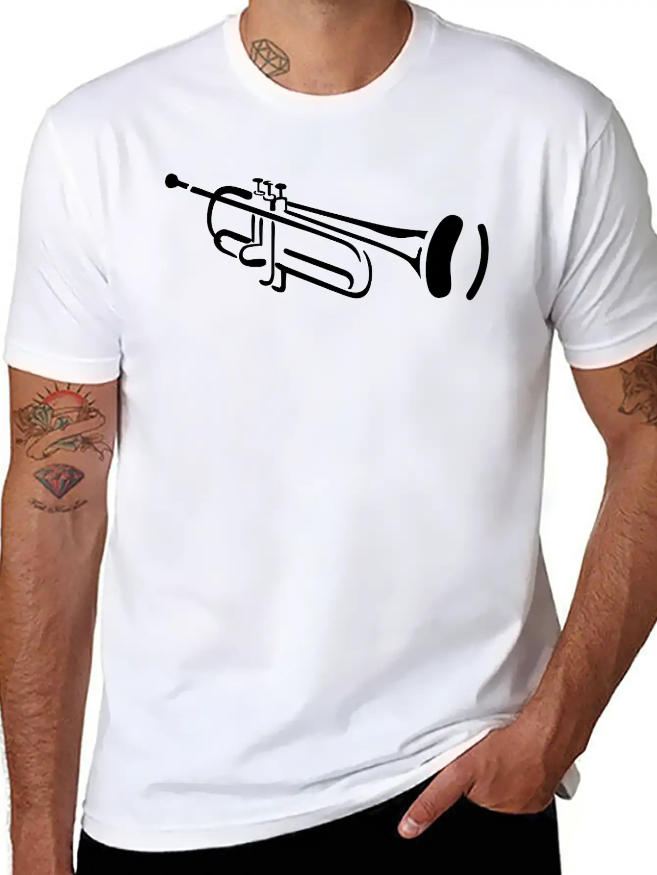 Trumpet Unisex Casual T-Shirt – Clean Design For Daily Comfort