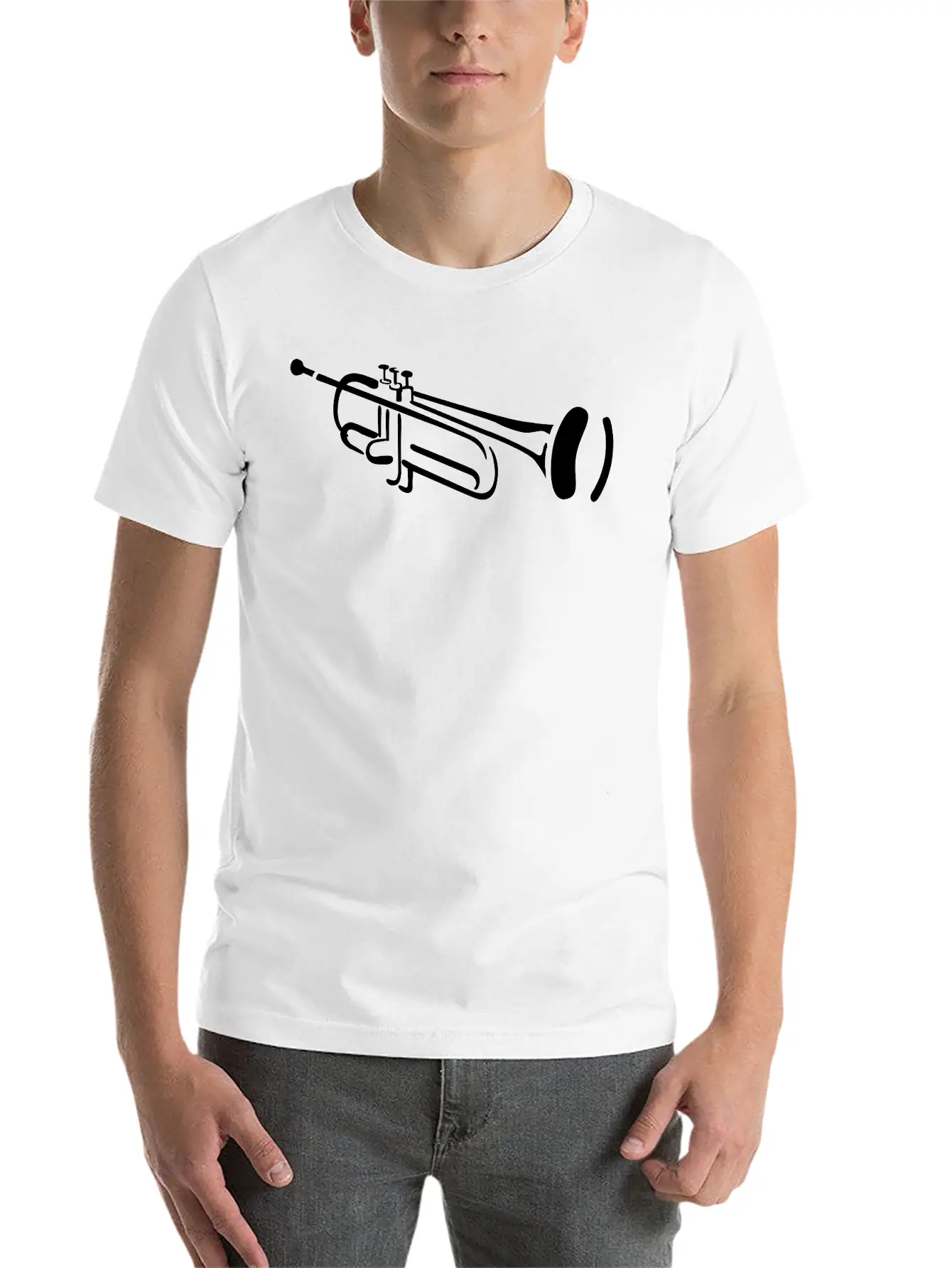 Trumpet Unisex Casual T-Shirt – Clean Design For Daily Comfort