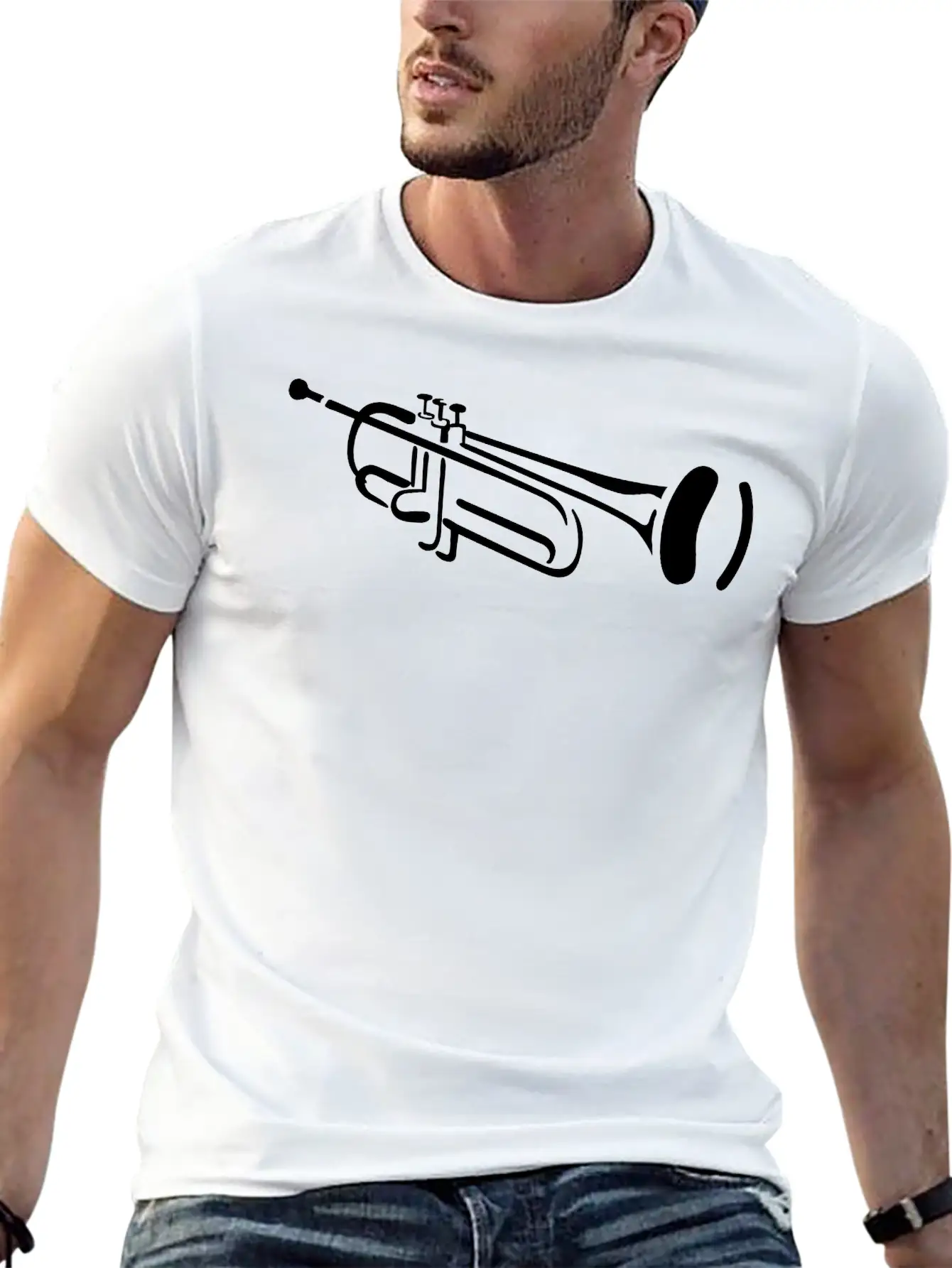 Trumpet Unisex Casual T-Shirt – Clean Design For Daily Comfort