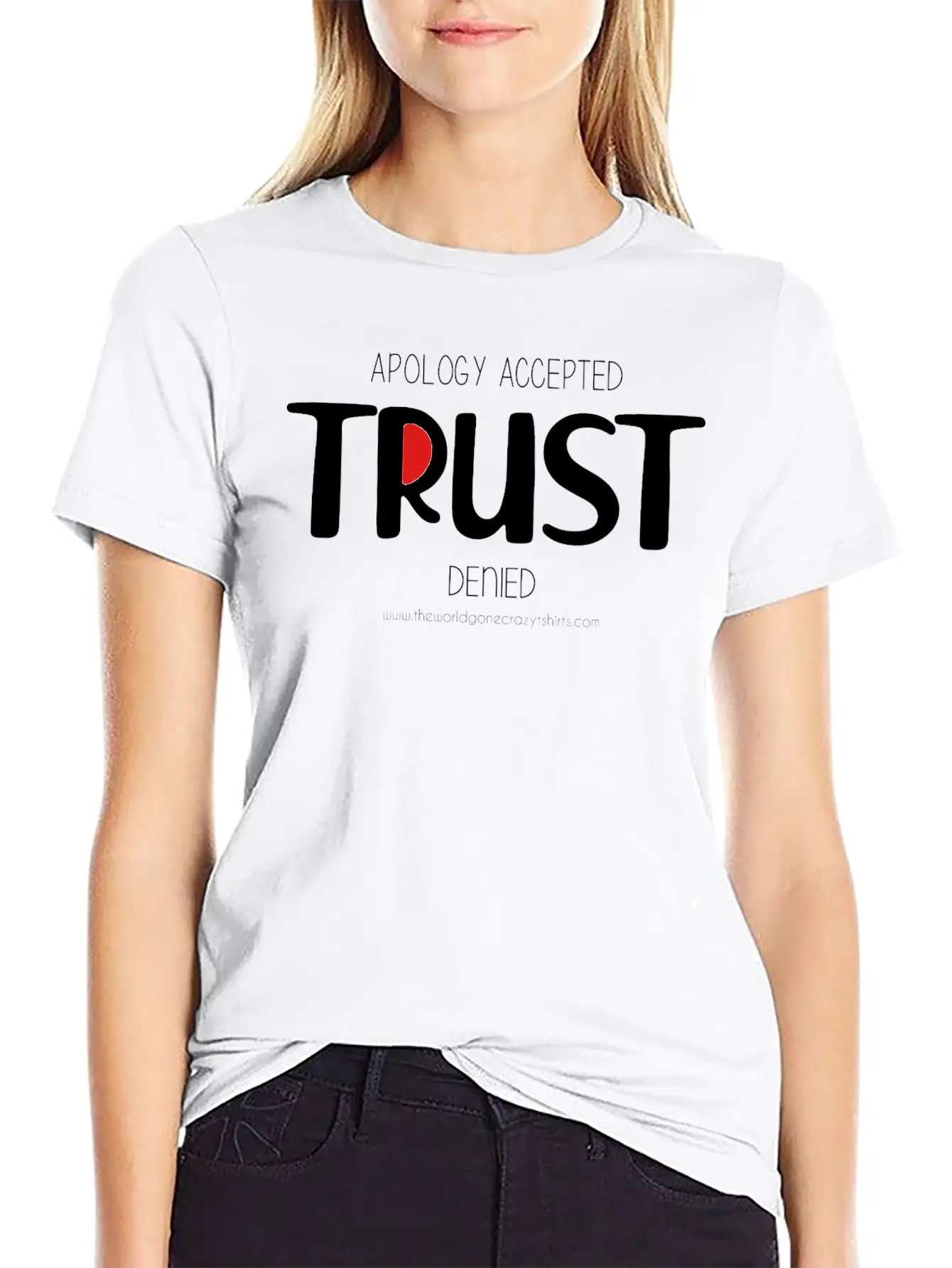 Trust (dark) Comfortable Minimalist Graphic Tee – Summer Style Essential